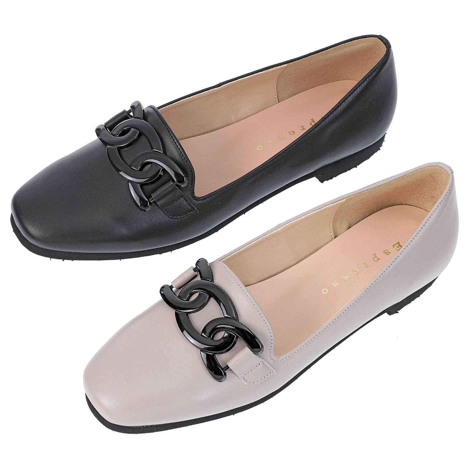 Espresso 飾り付きフラットシューズ 601 - 画像1