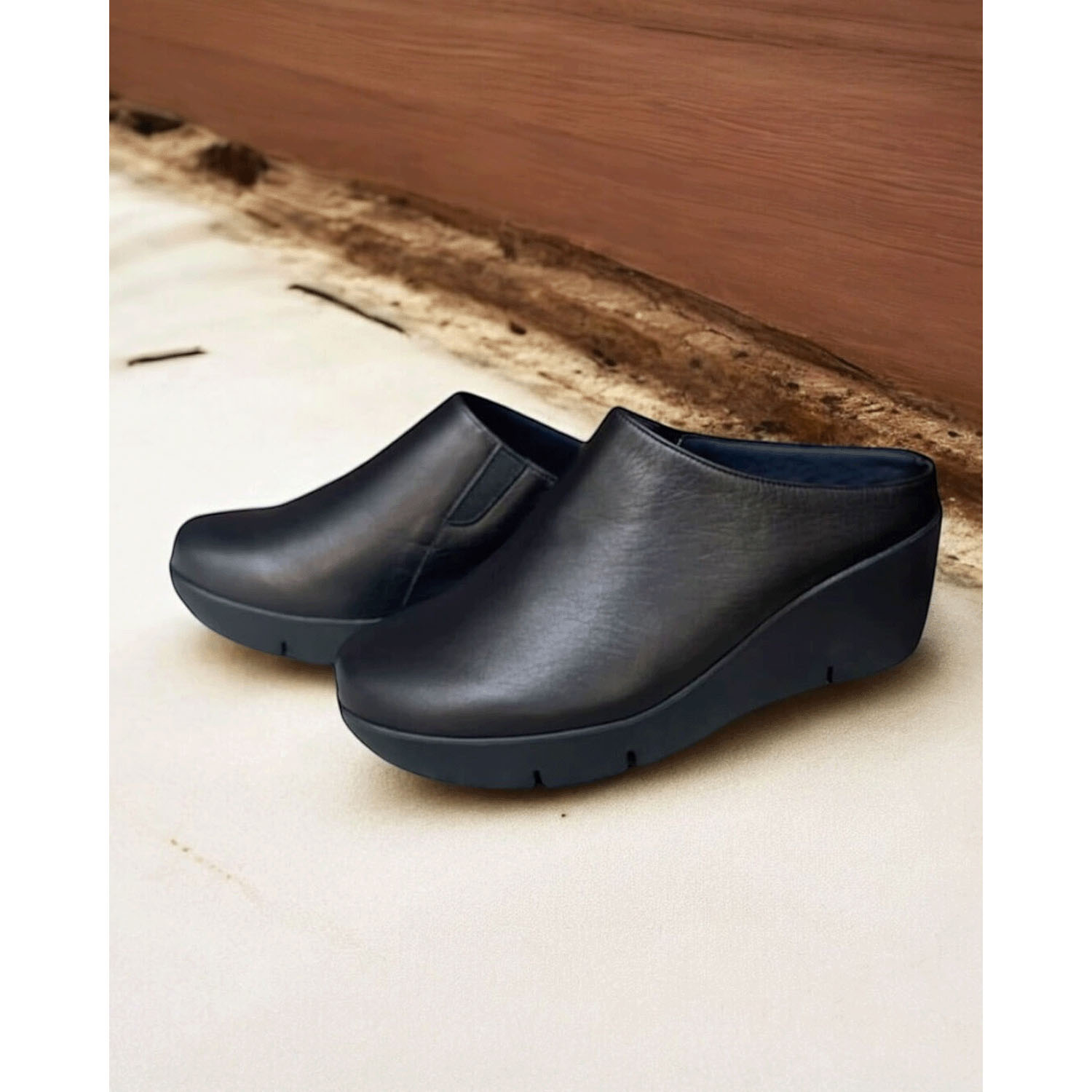 Monet 厚底ソフトレザーサボ88904