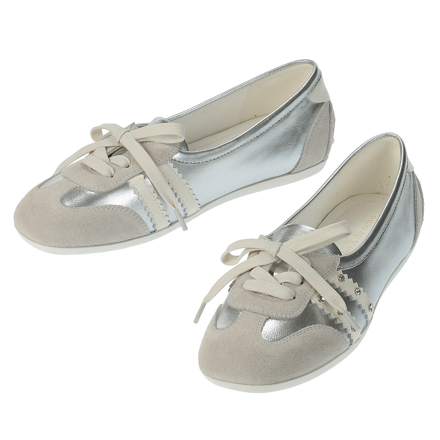 de ocho A de ocho 浅グリスニーカー52－959－18 - 画像7