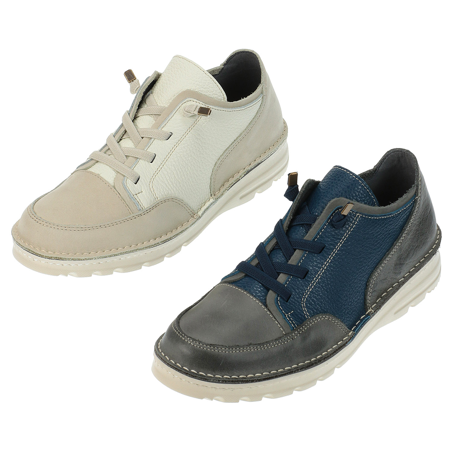 ENRICO SERAFINI 同色系コンビスニーカ－ 7335