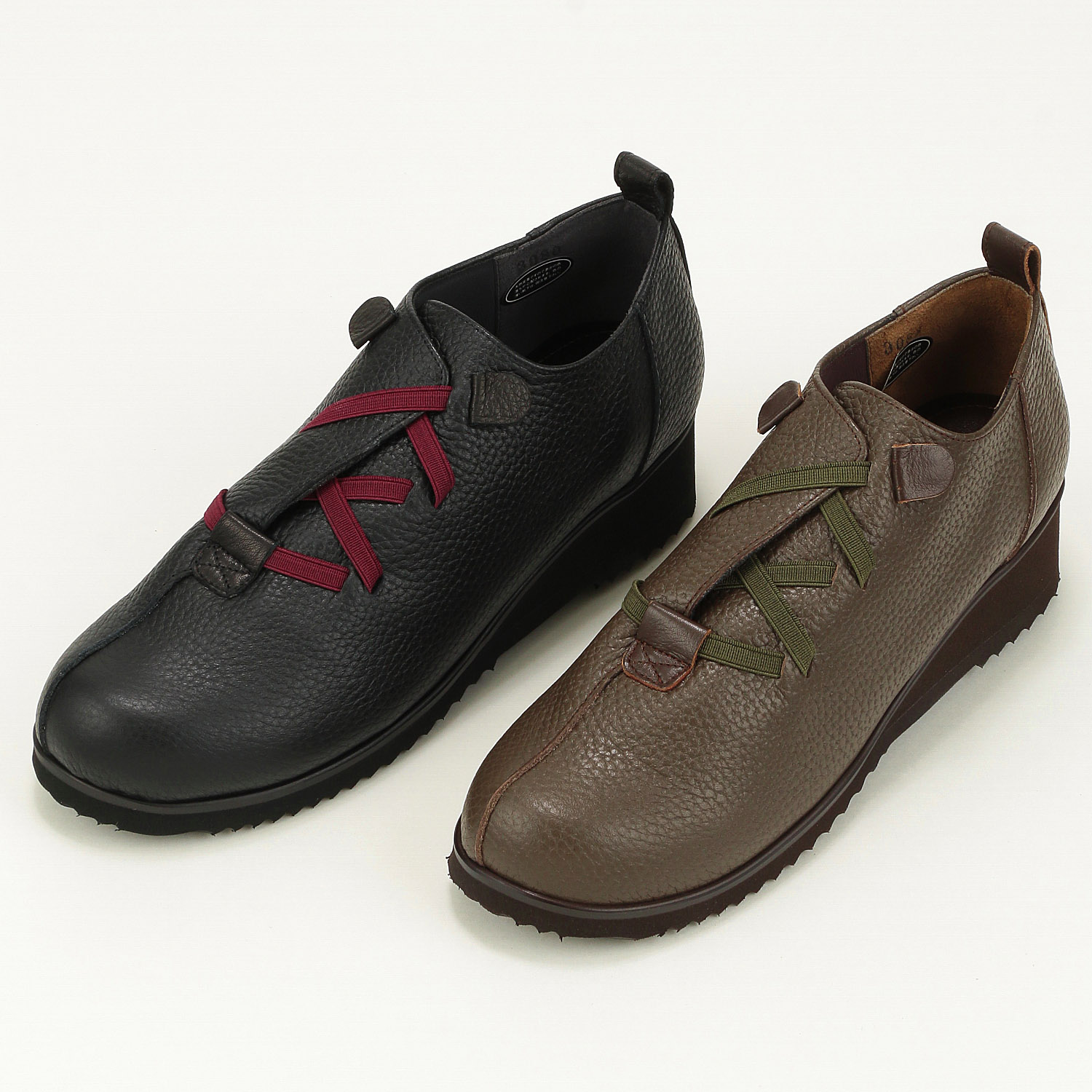 【人気4Eシューズ】 SAINT HONORE 甲ゴムカジュアルシューズ3080 - 画像1