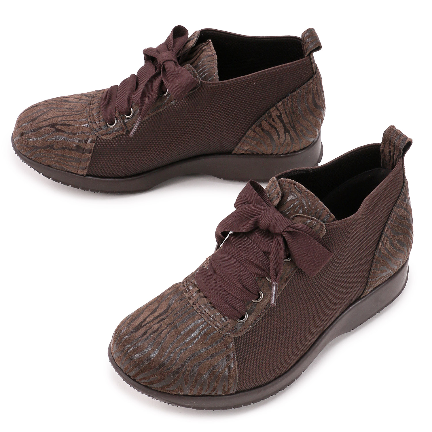 【好評売れ筋4Eシューズ】 LA MODA PUT PUT レースアップストレッチシューズ - 画像3