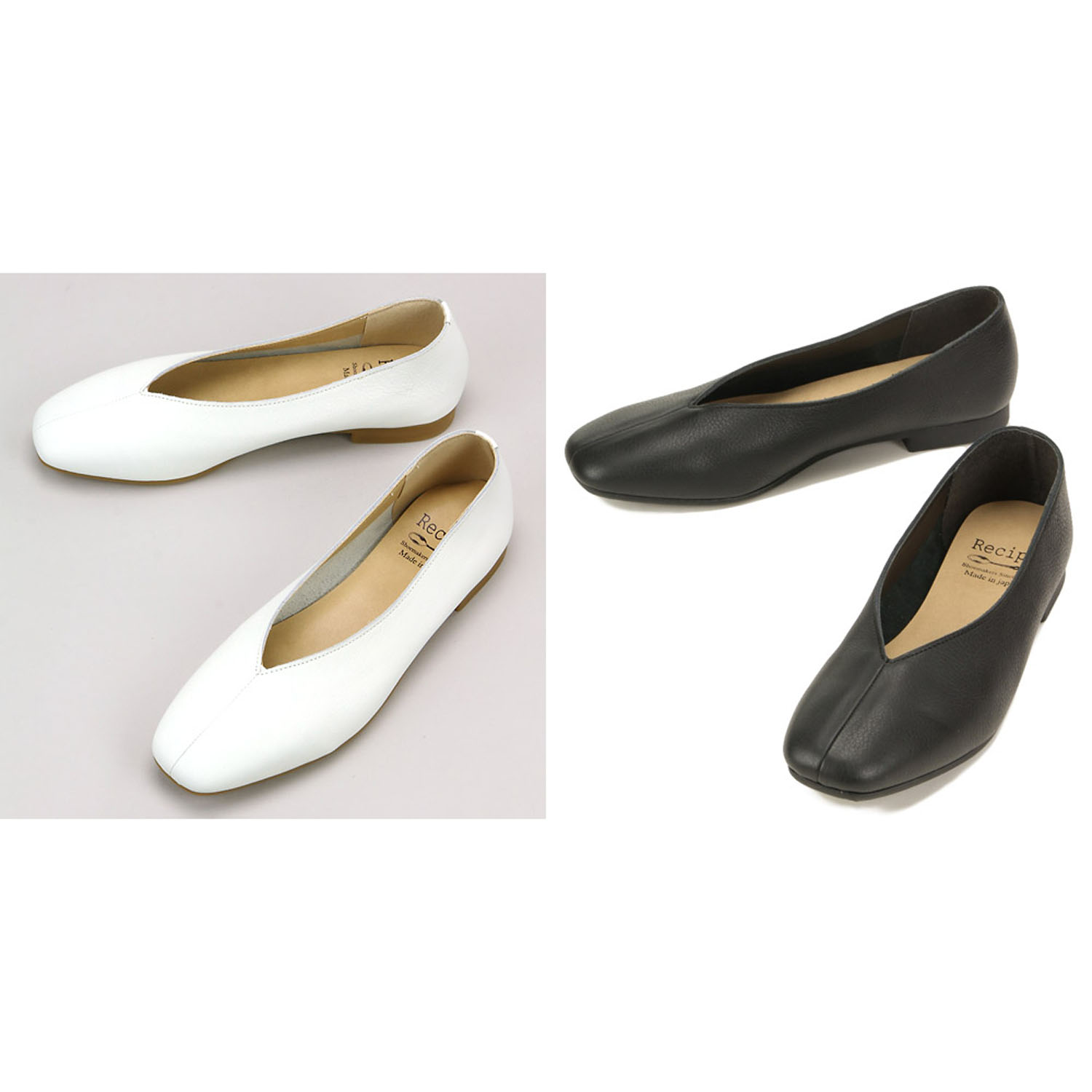 Recipe  Vカット スクエアシューズ RP－267