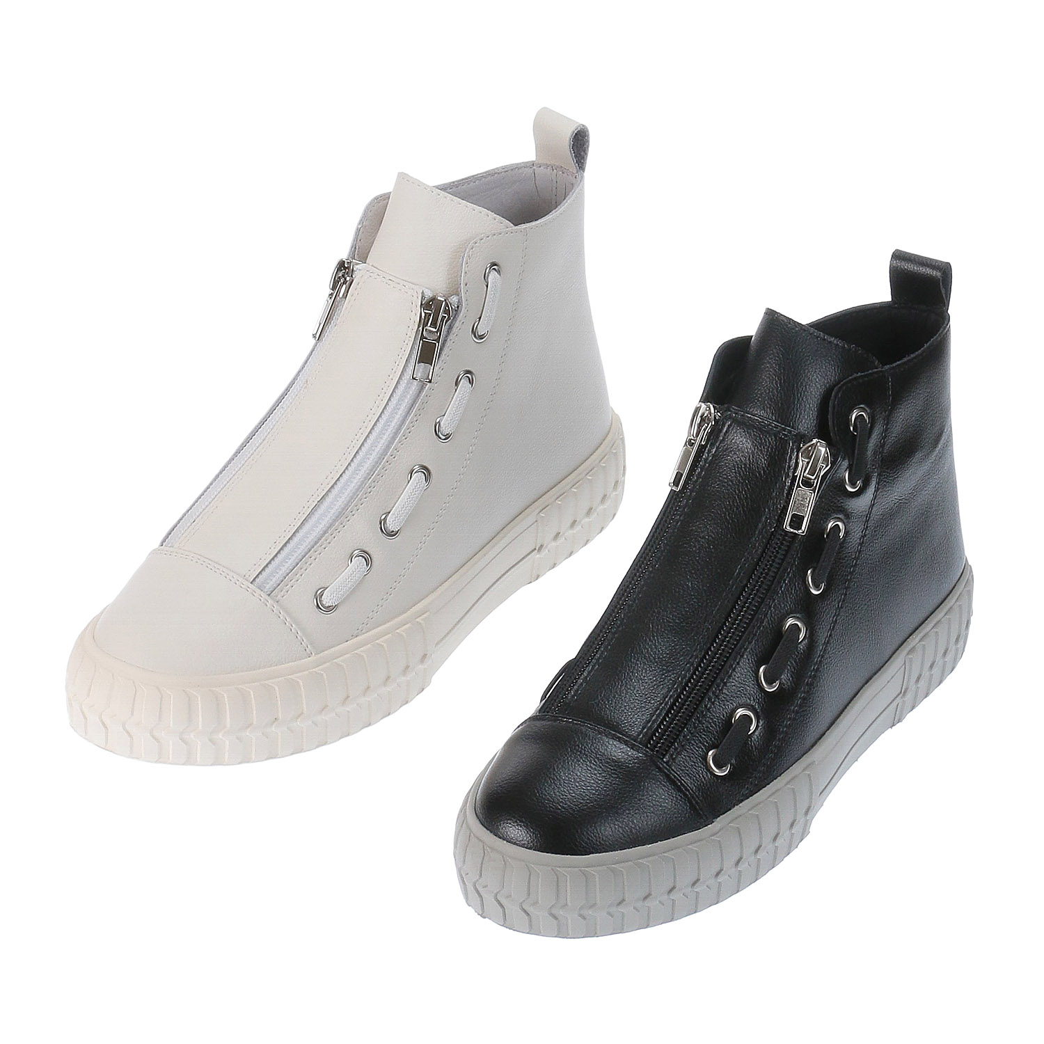 FREE TIME 両サイドファスナーシューズ3003 - 画像1