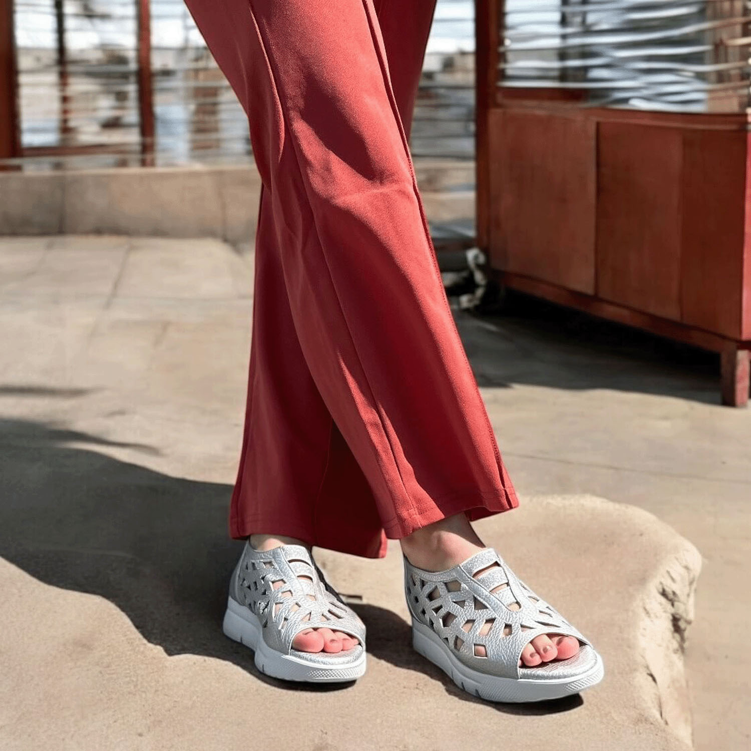 Monet オープントゥシューズ241552 - 画像6