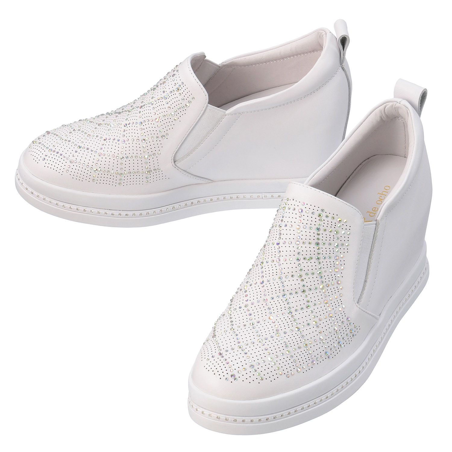 ビジュー付きインヒールシューズ - 画像2