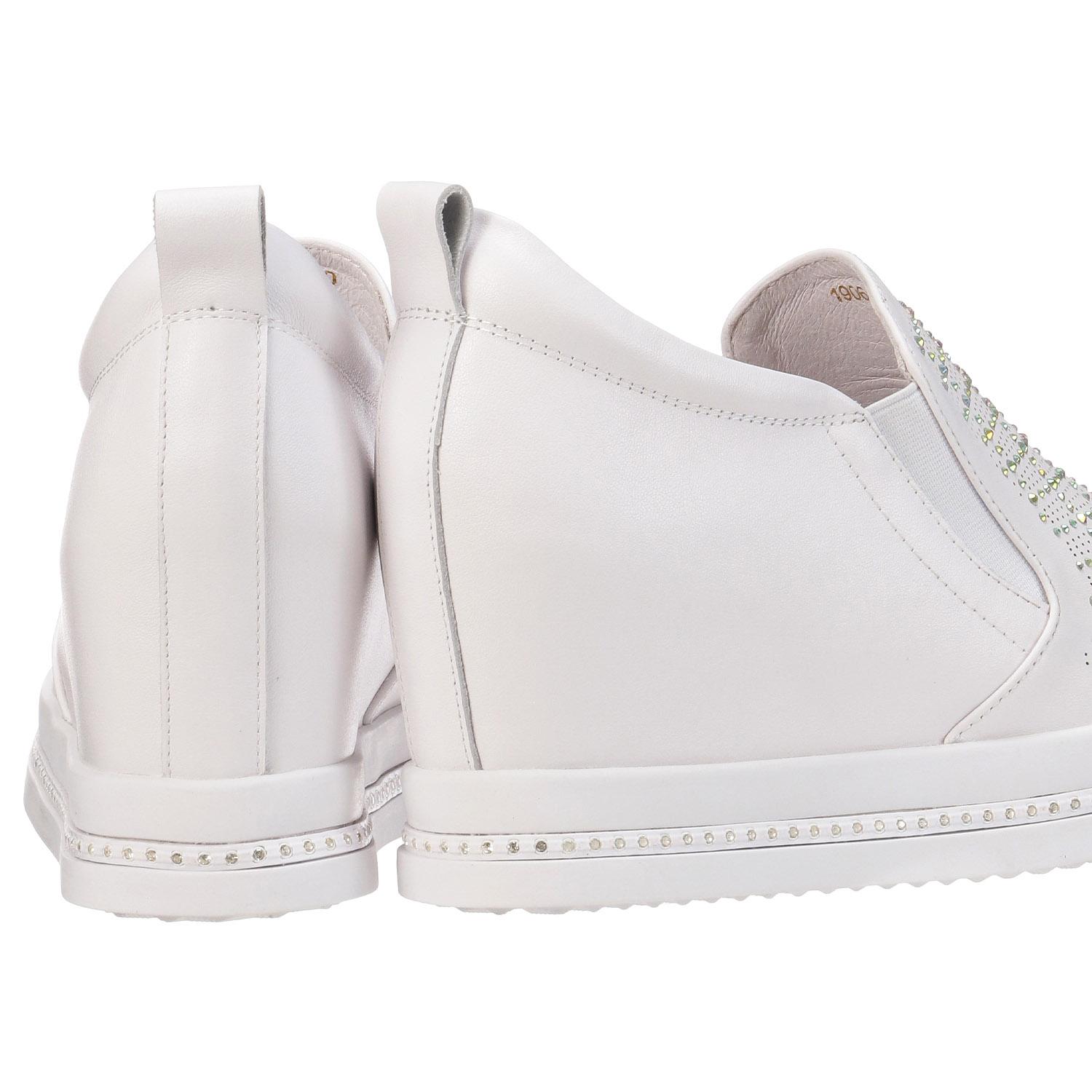 ビジュー付きインヒールシューズ - 画像4