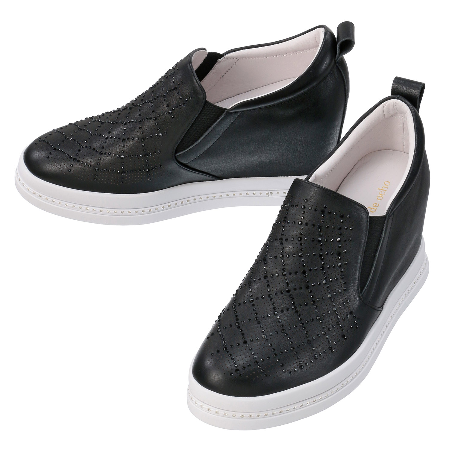 ビジュー付きインヒールシューズ - 画像7