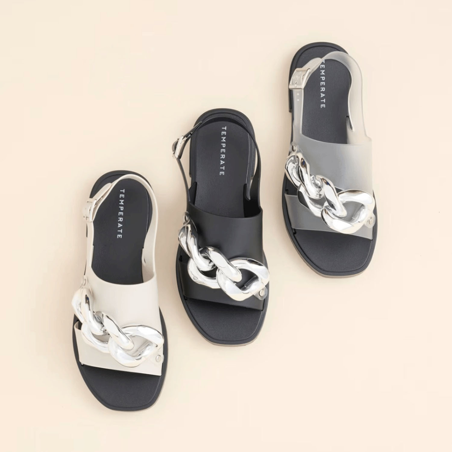 TEMPERATE QUINN チェーンサンダル