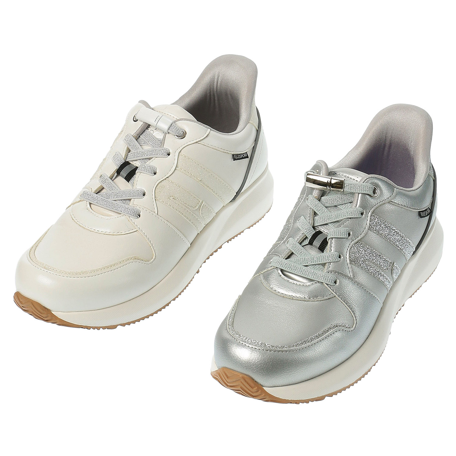 ELLESPORT スッと履けるクイックフィット 防水設計スニーカーESP12605 - 画像1