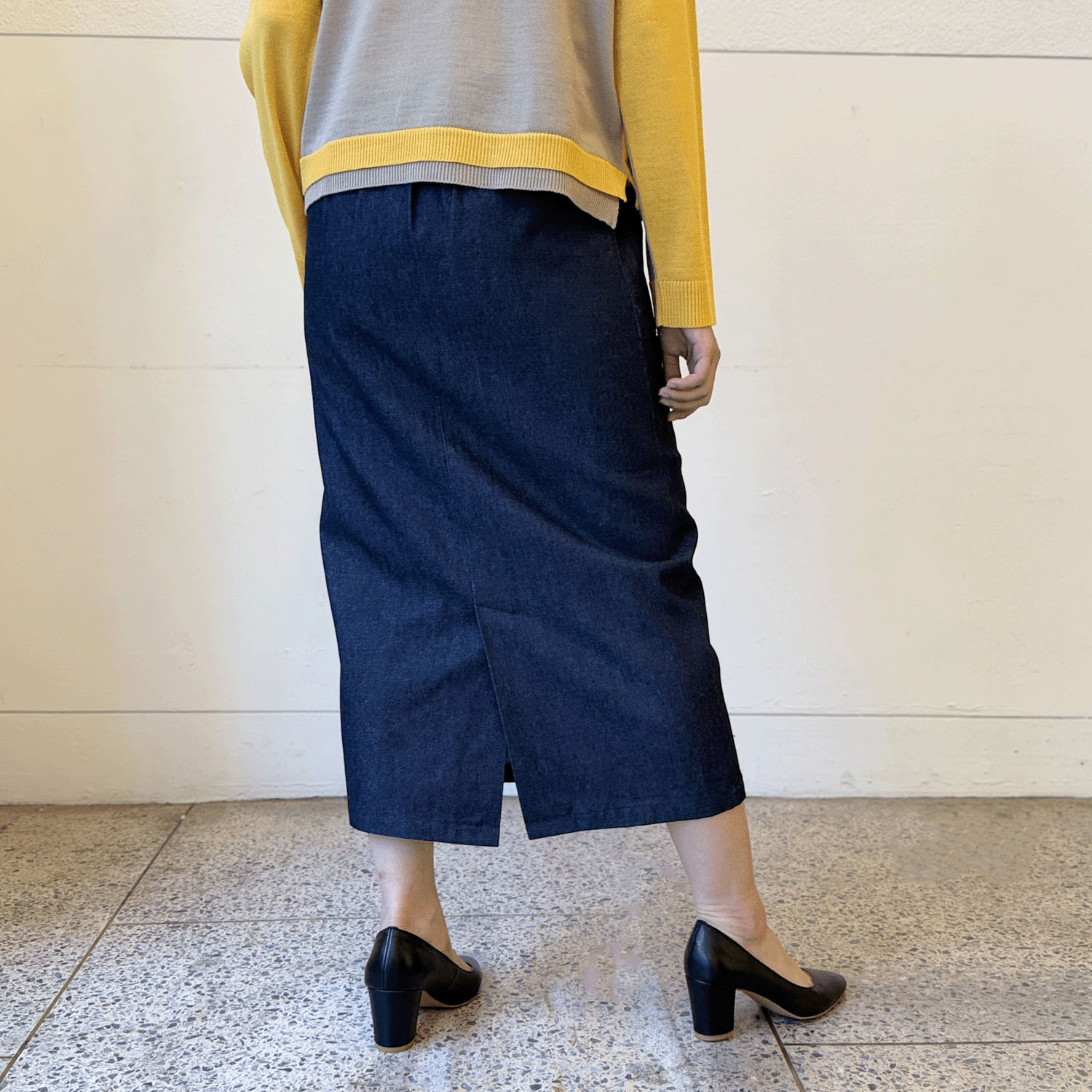 ジップデニムスカート - 画像5