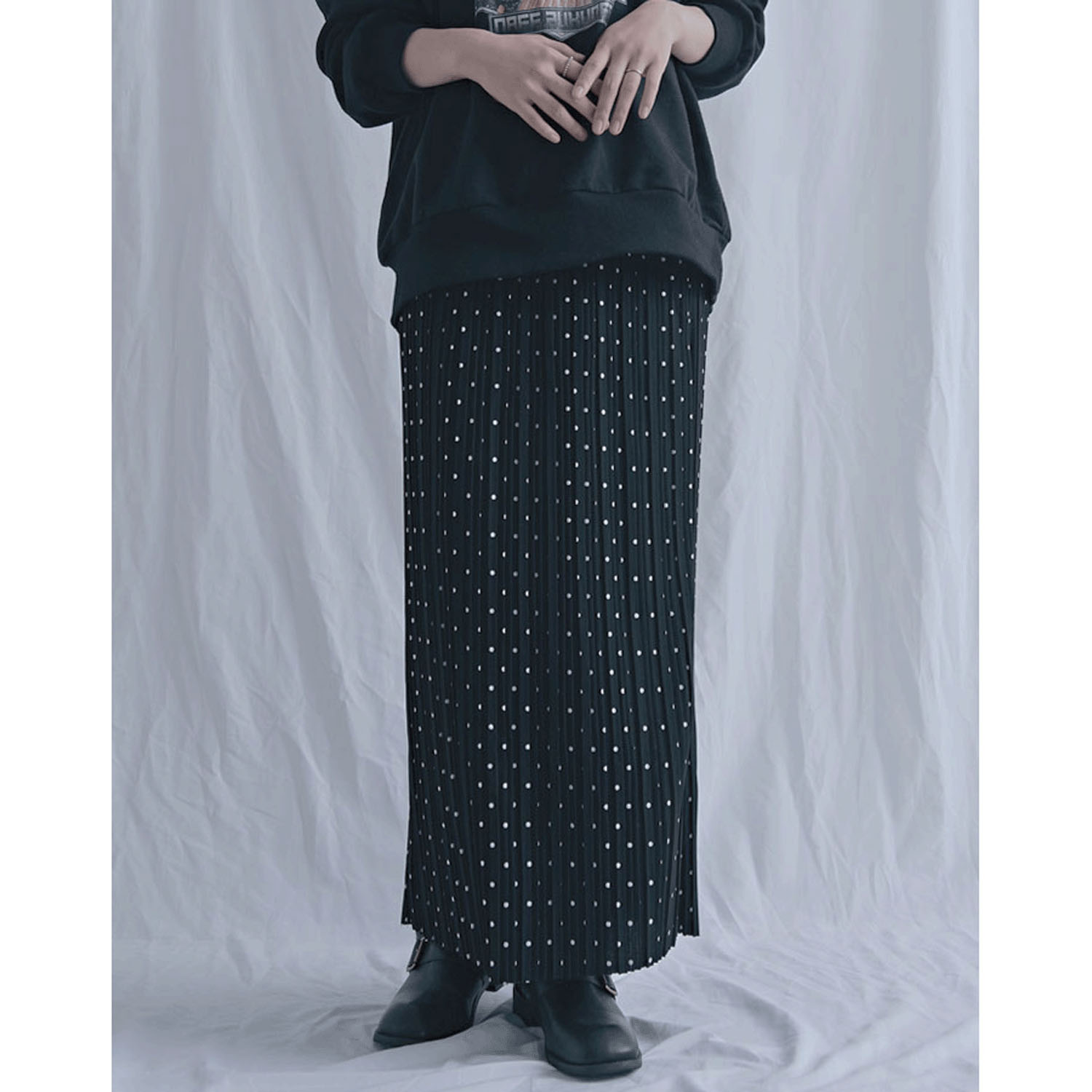 【Insta Live】プリーツ水玉柄スカート - 画像6