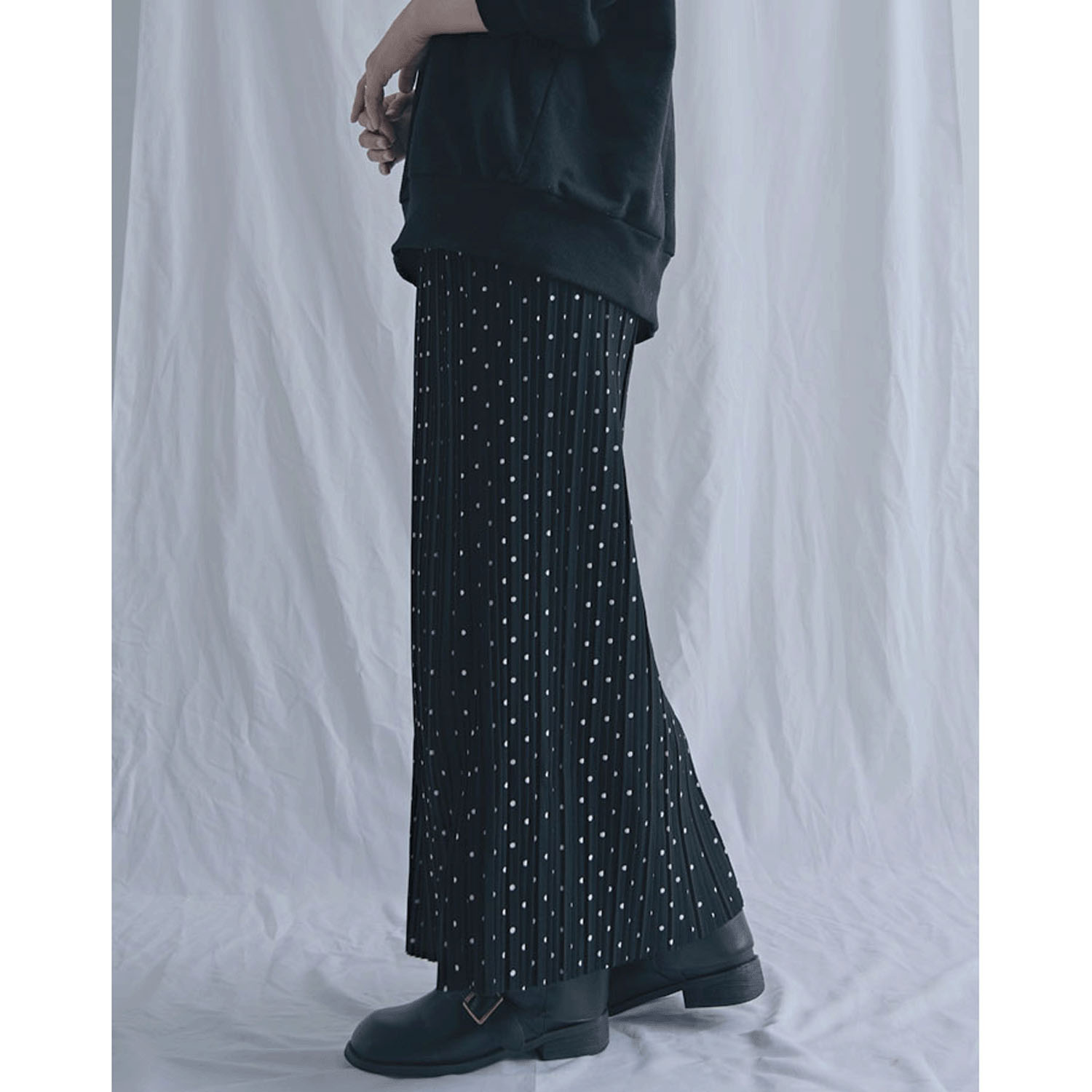 【Insta Live】プリーツ水玉柄スカート - 画像7