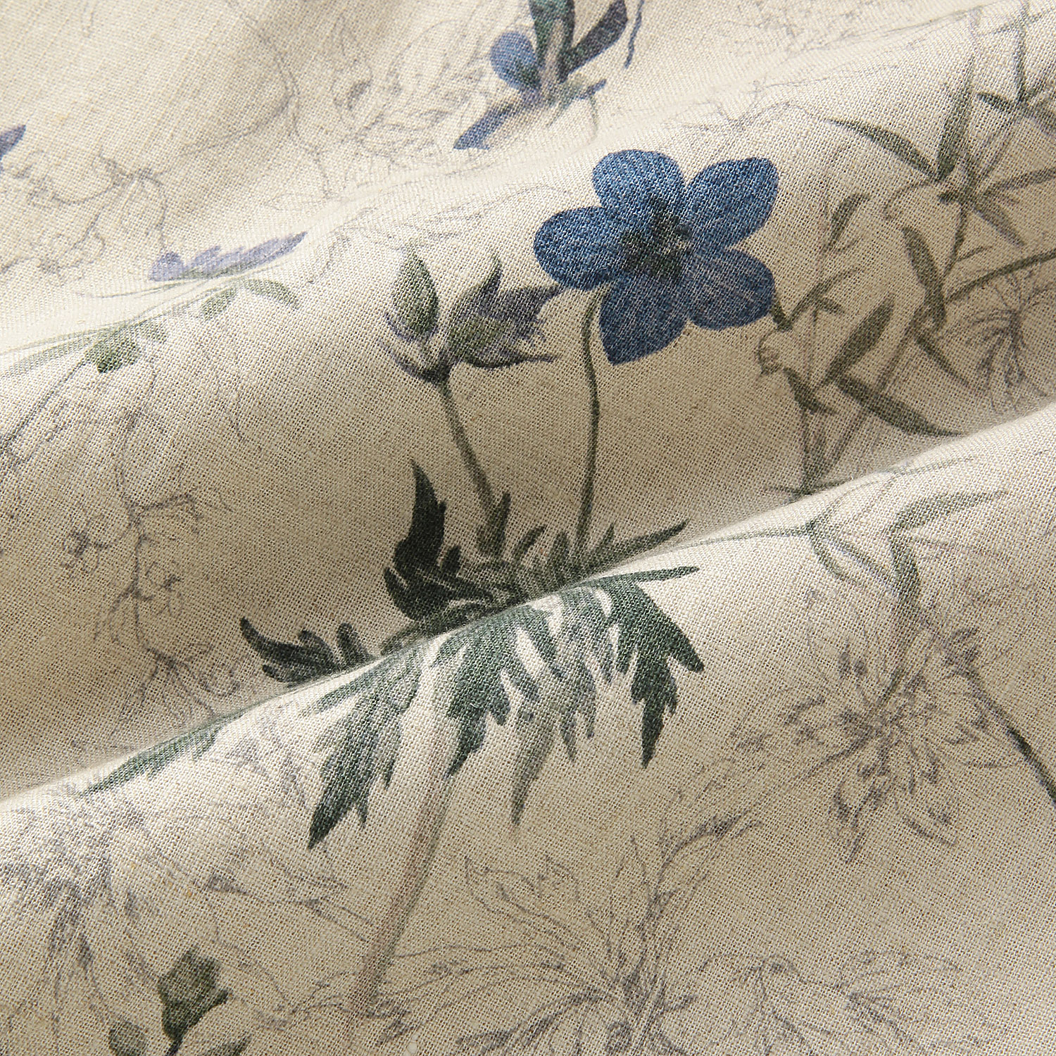 綿麻プリントスカート - 画像5