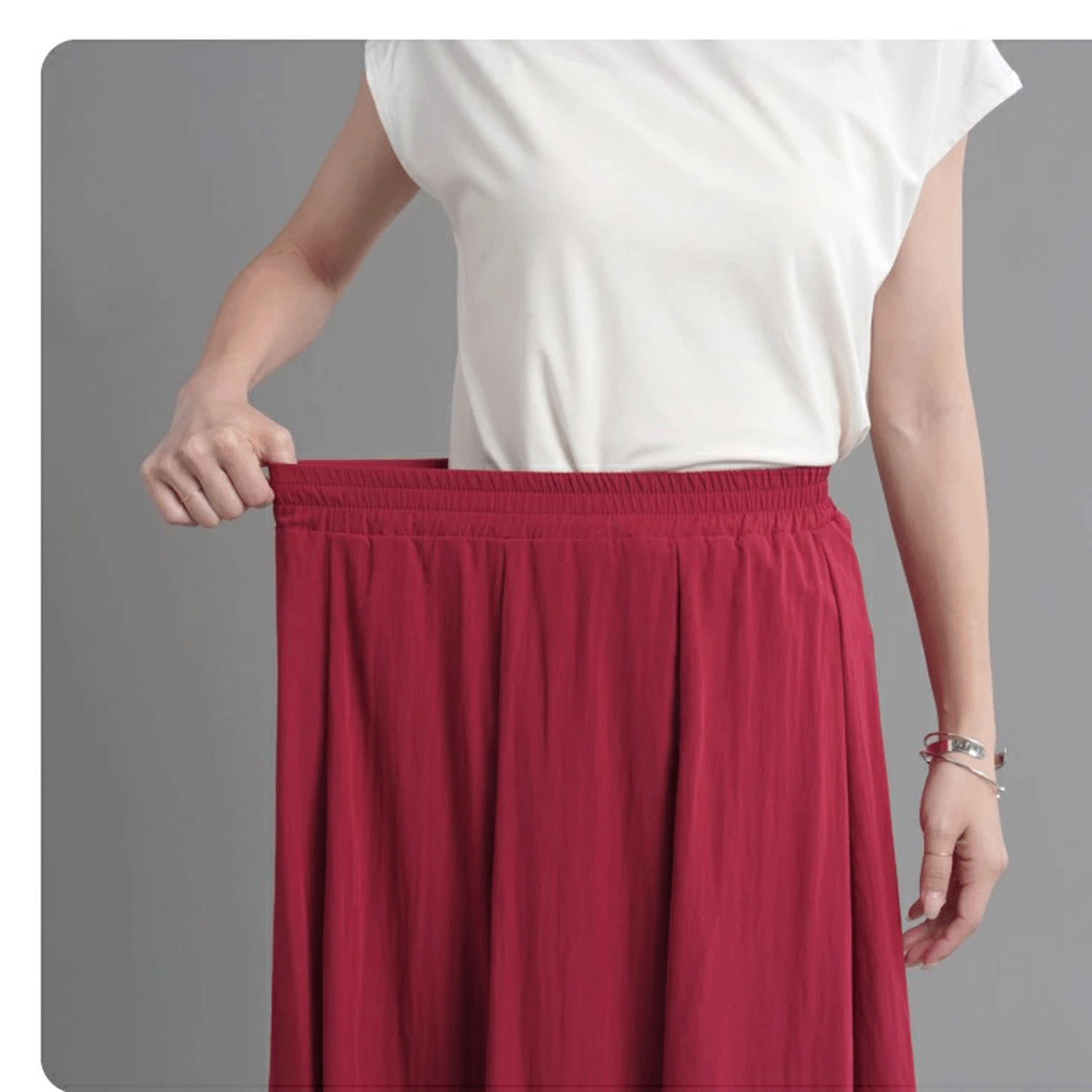 ナチュラルワッシャーロングスカート - 画像17