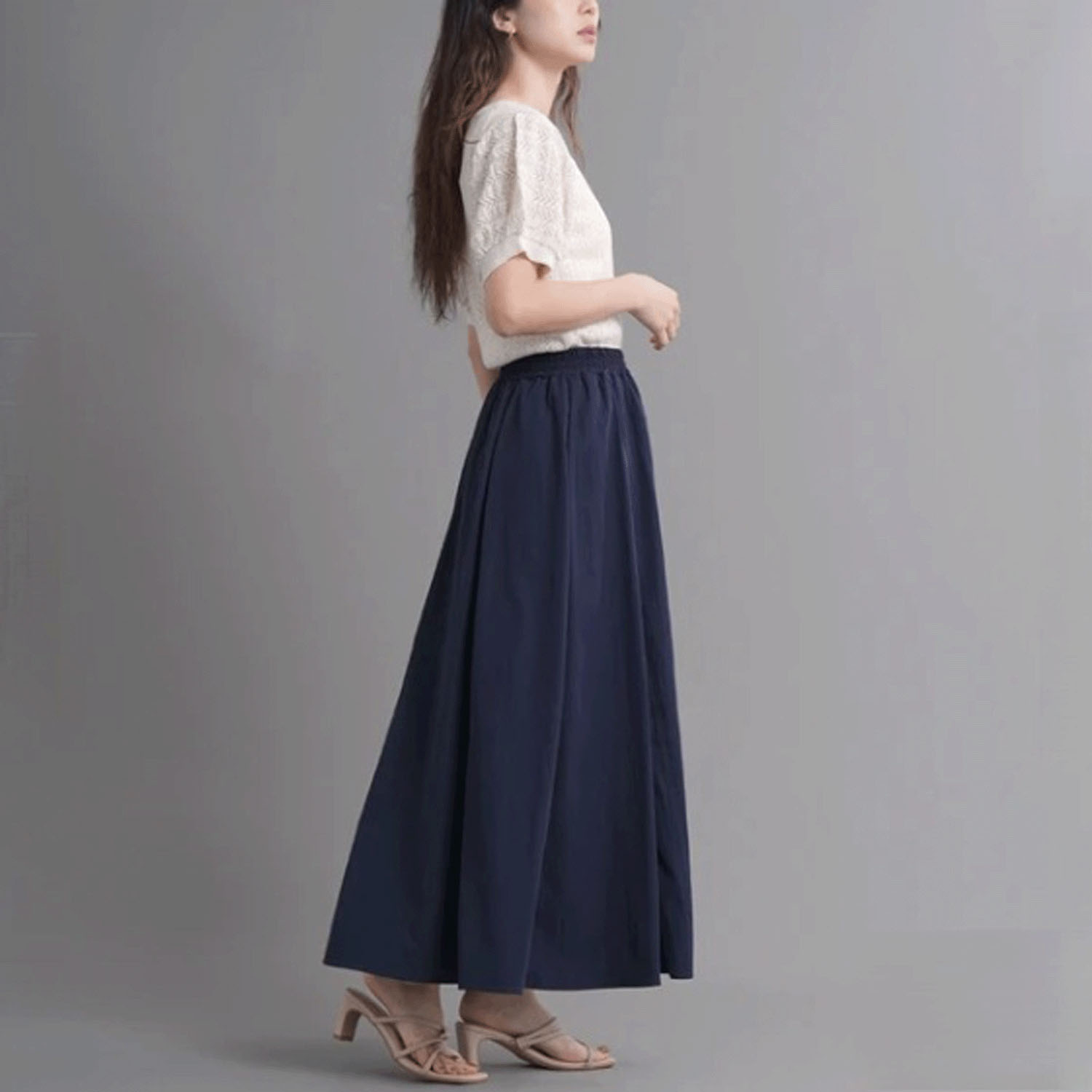 ナチュラルワッシャーロングスカート - 画像23