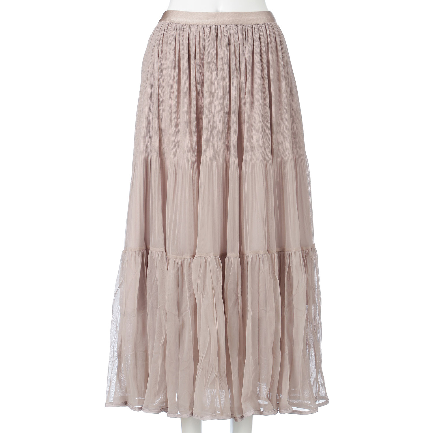 Nohea 裾パイピングシャーリングティアードスカート - 画像12