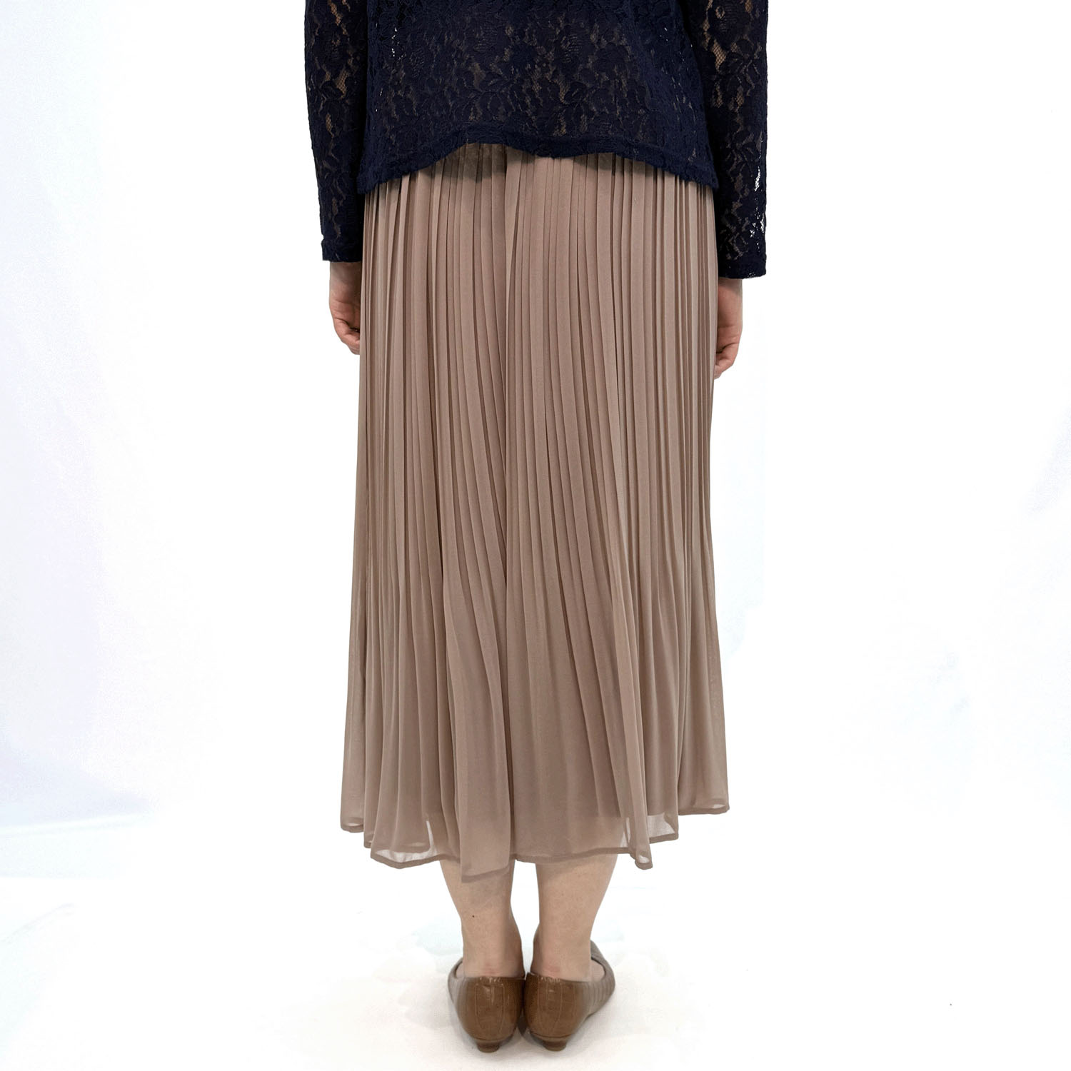 Jouir シフォン裾消しプリーツスカート - 画像8