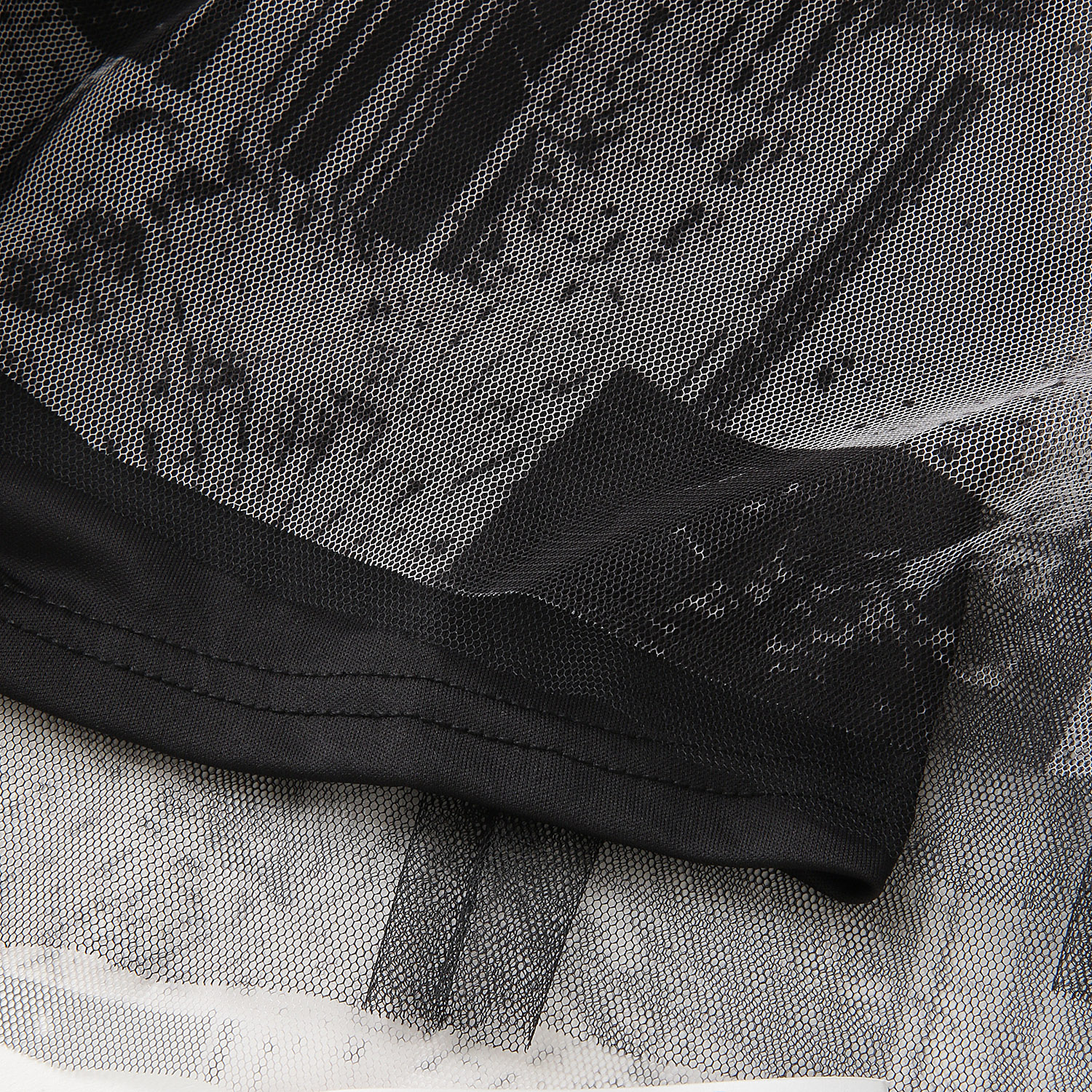 Jouir チュールプリントギャザースカート - 画像3