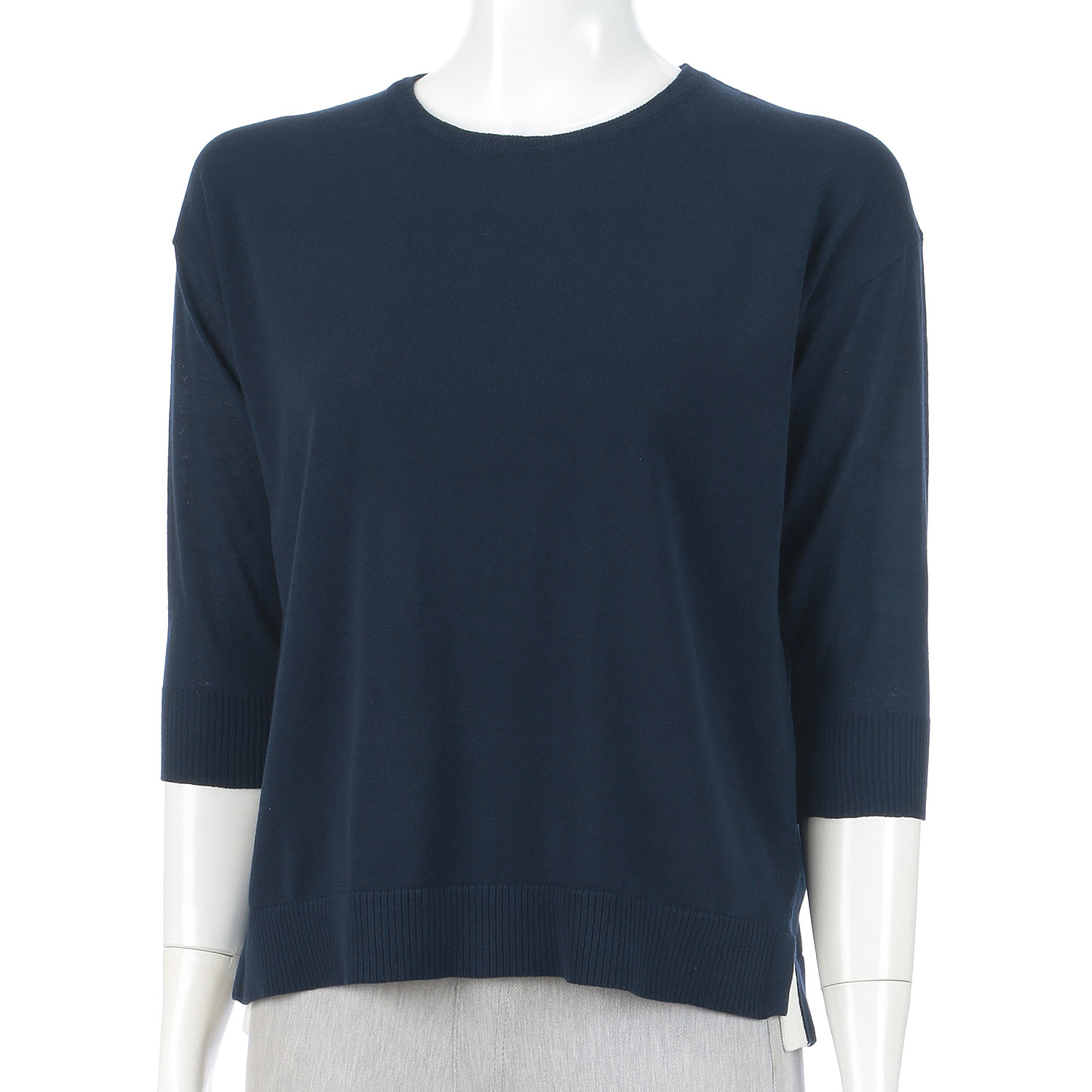 脇スリット配色天竺プルオーバー - 画像13