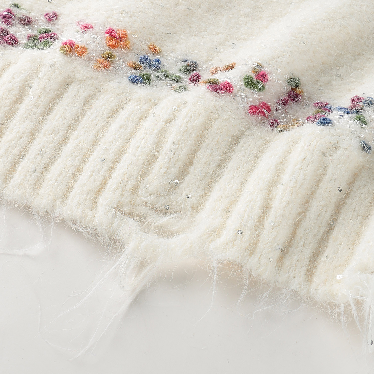 【Inst Live】ボーダーダメージニット - 画像5