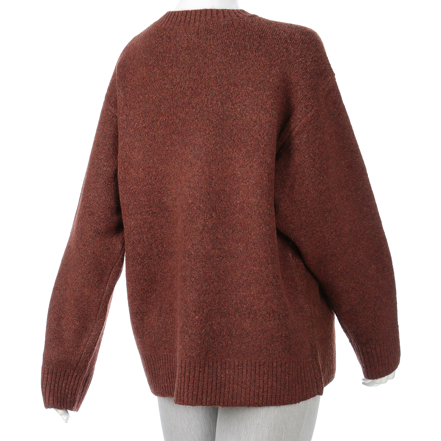 CUBE SUGAR リサイクル ニット アニマル柄 ジャガード プルオーバー - 画像2