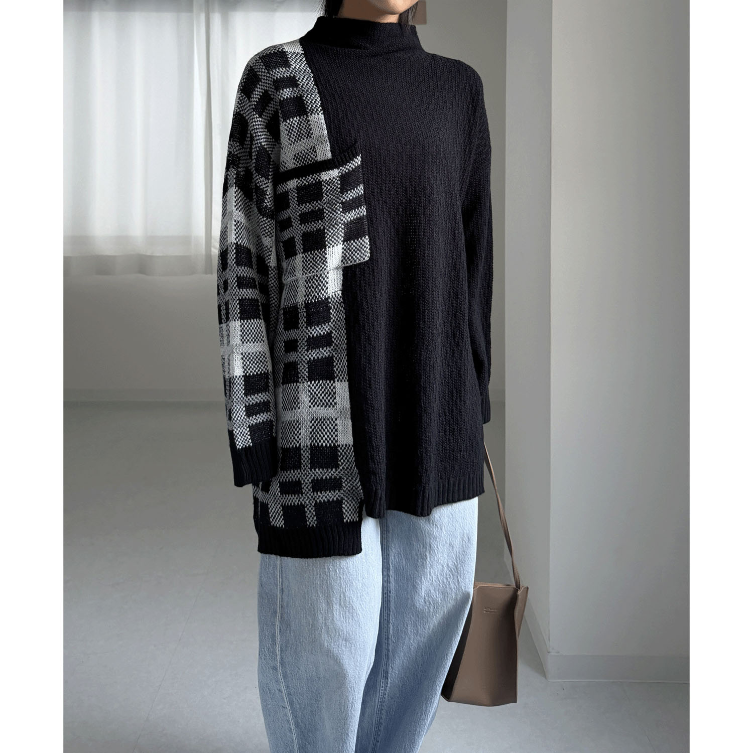 【my life】チェックパネルプルオーバー - 画像4