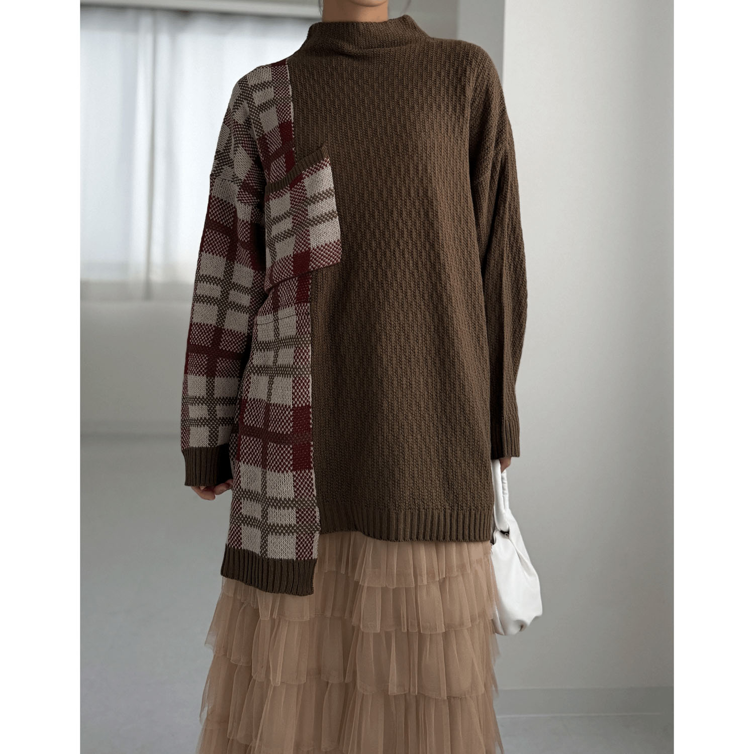 【my life】チェックパネルプルオーバー - 画像6