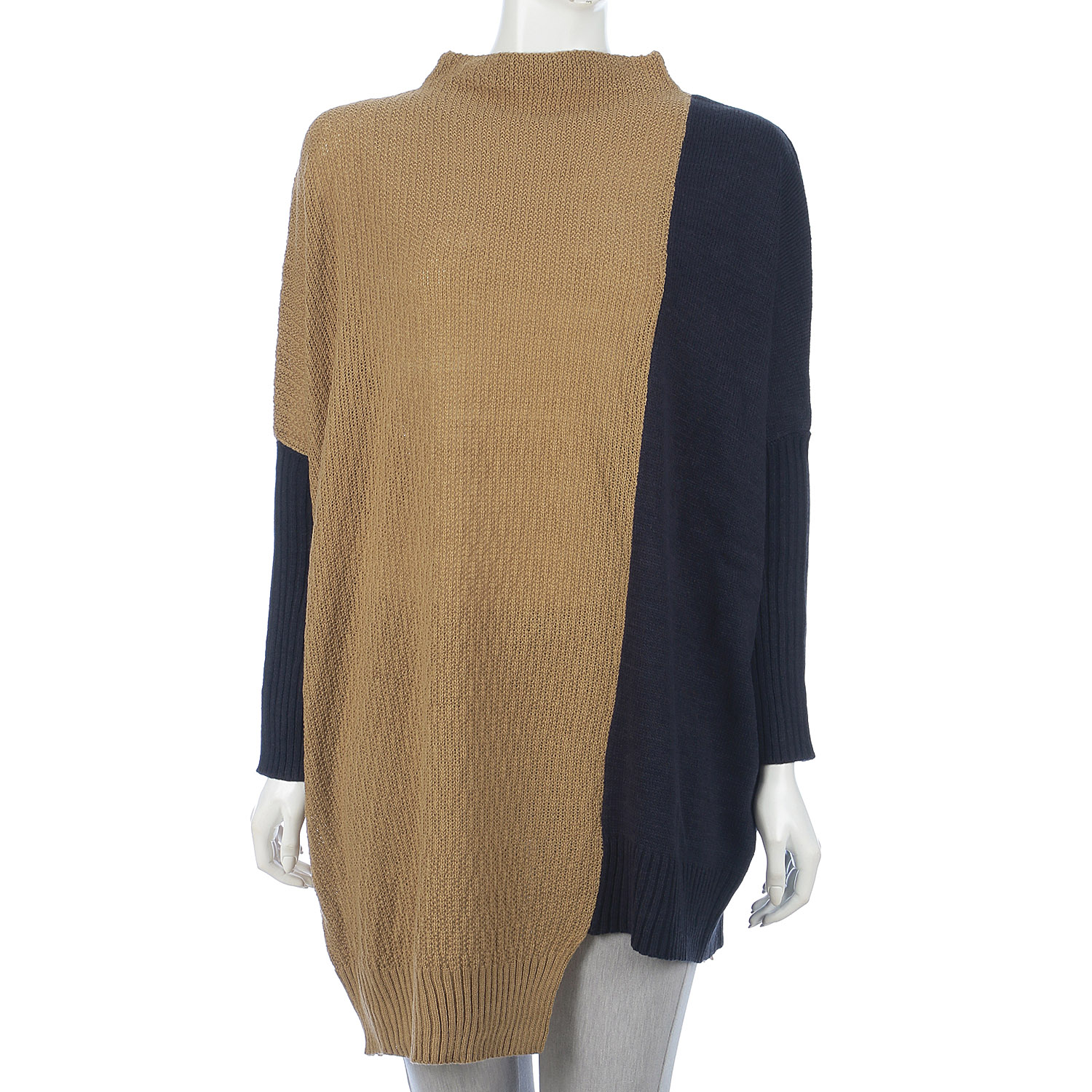 【my life】ボトルネック コクーン バイカラーチュニックニット - 画像13