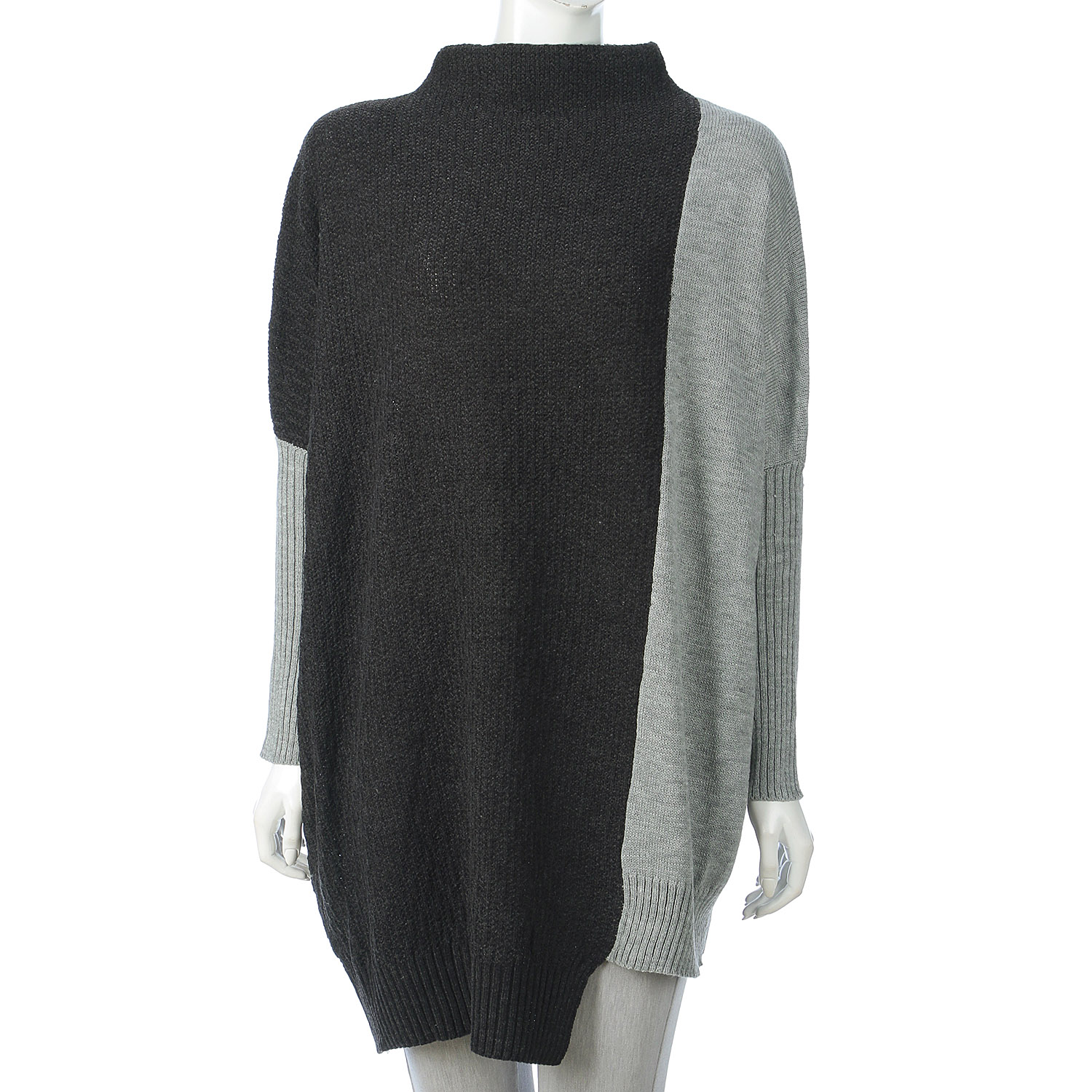 【my life】ボトルネック コクーン バイカラーチュニックニット - 画像7