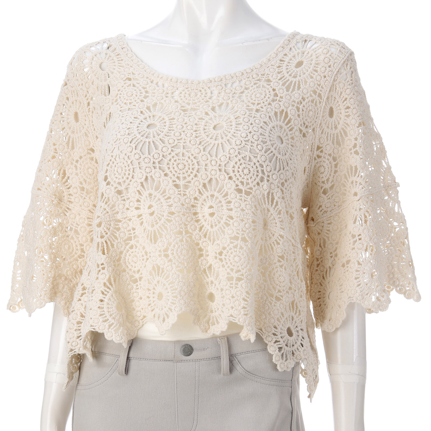 かぎ針プルオーバー - 画像1