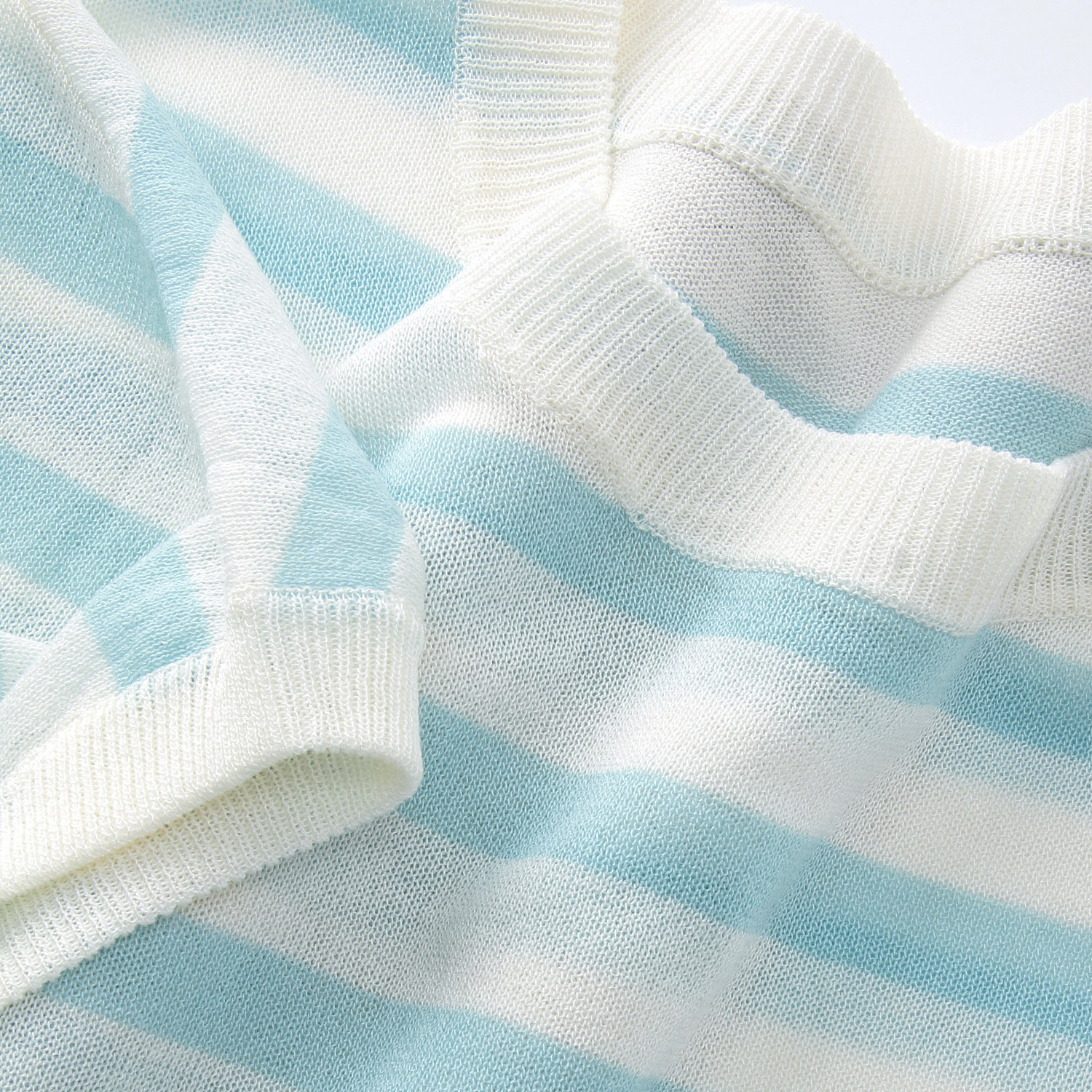 天竺ワイドシルエットボーダープルオーバー - 画像5