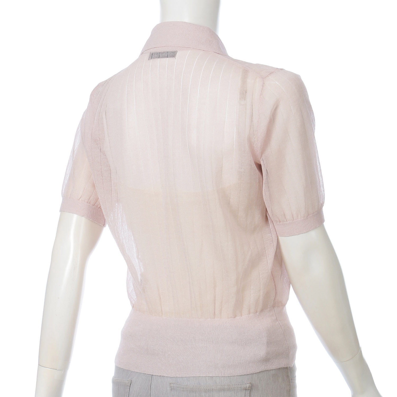 シアーポロ衿セーター - 画像6