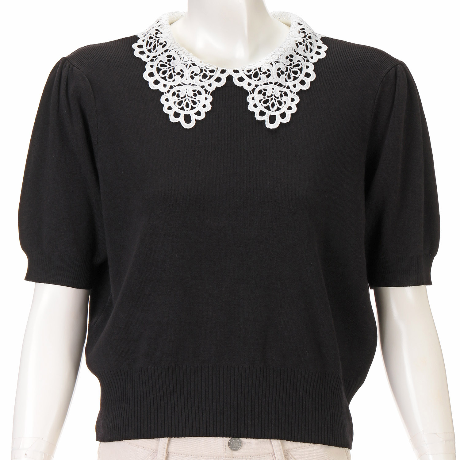 レースカラー付サマーニット - 画像7