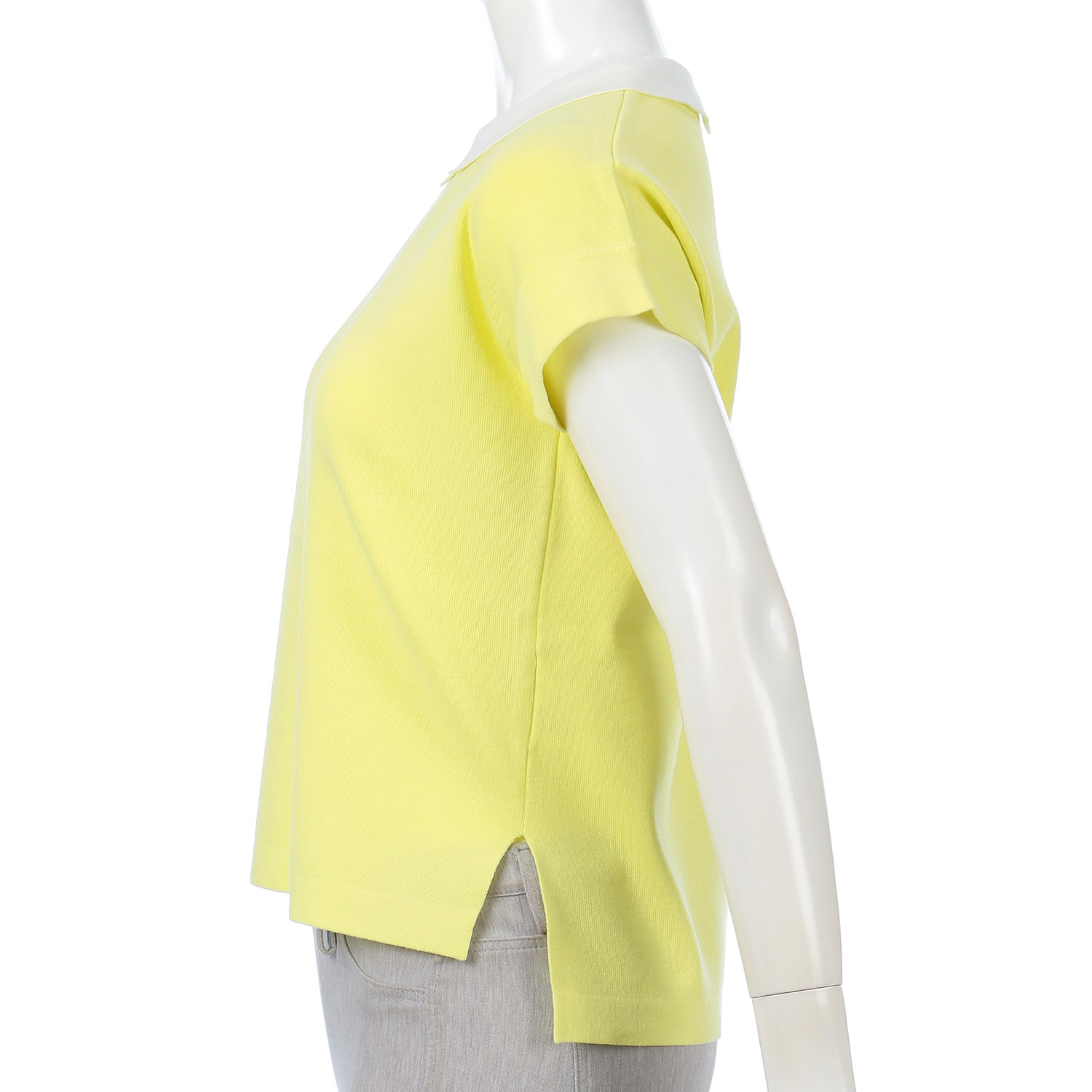 衿配色フレンチ袖プルオーバー - 画像5