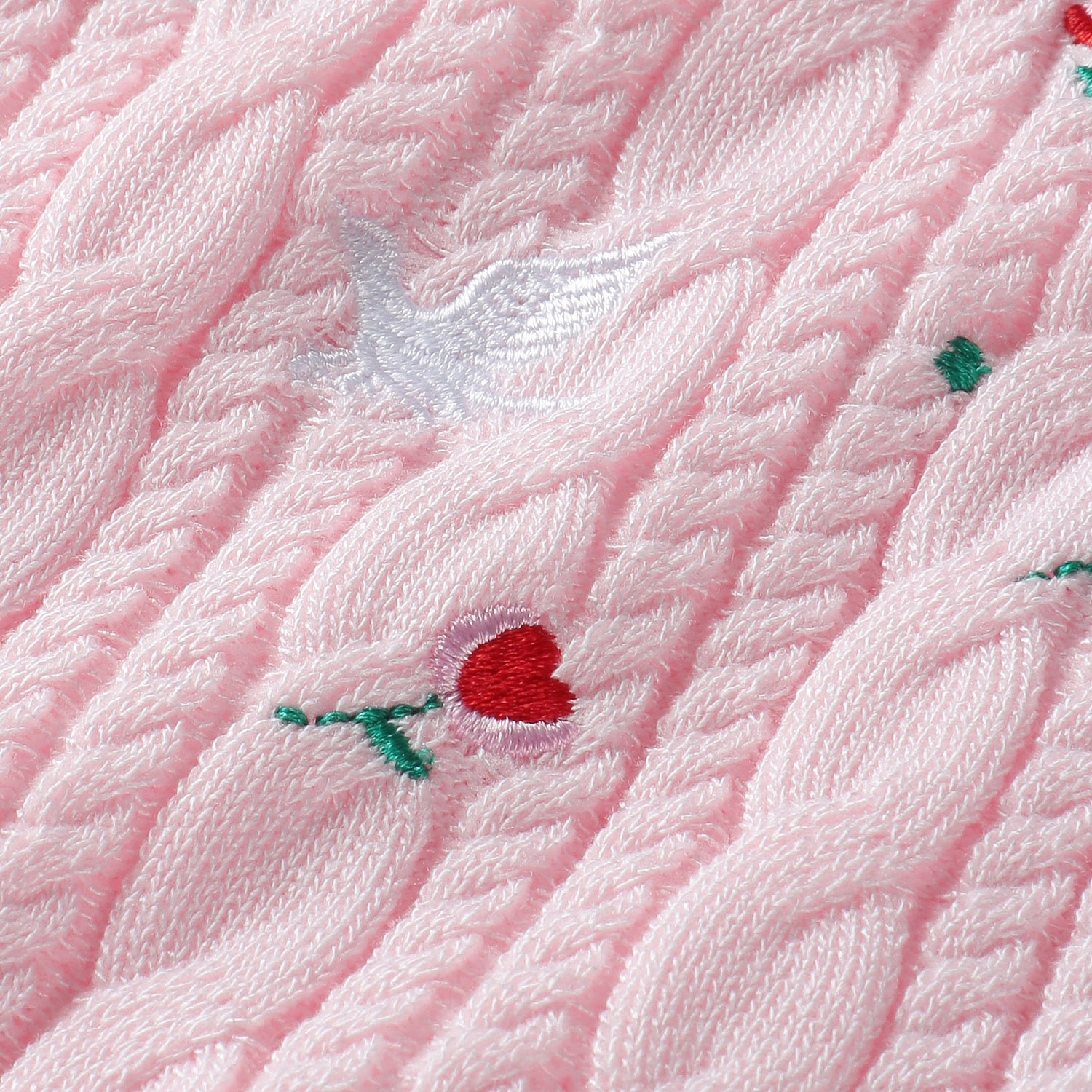 VERITE 花柄刺繍ニット半袖プルオーバー - 画像5