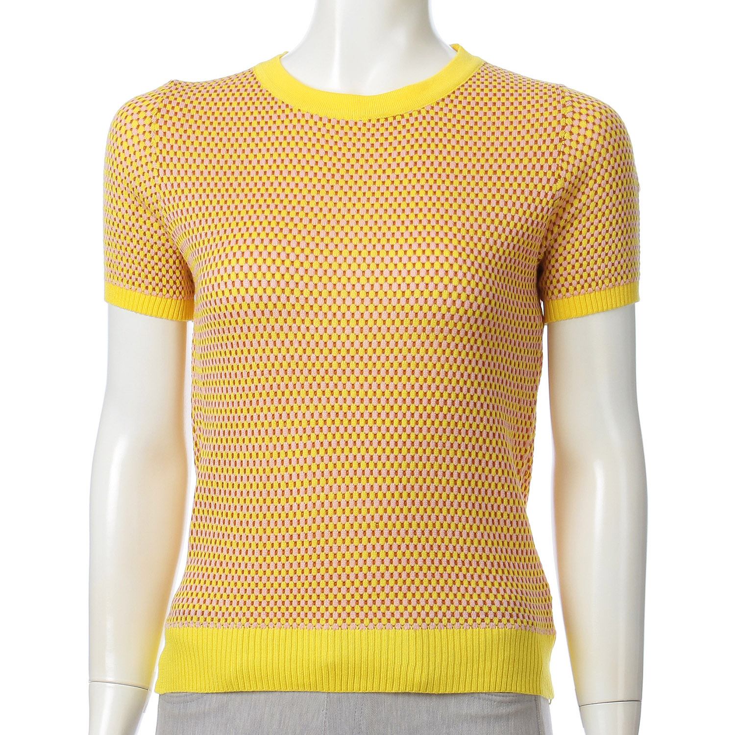 VERITE バイカラー半袖プルオーバー - 画像1