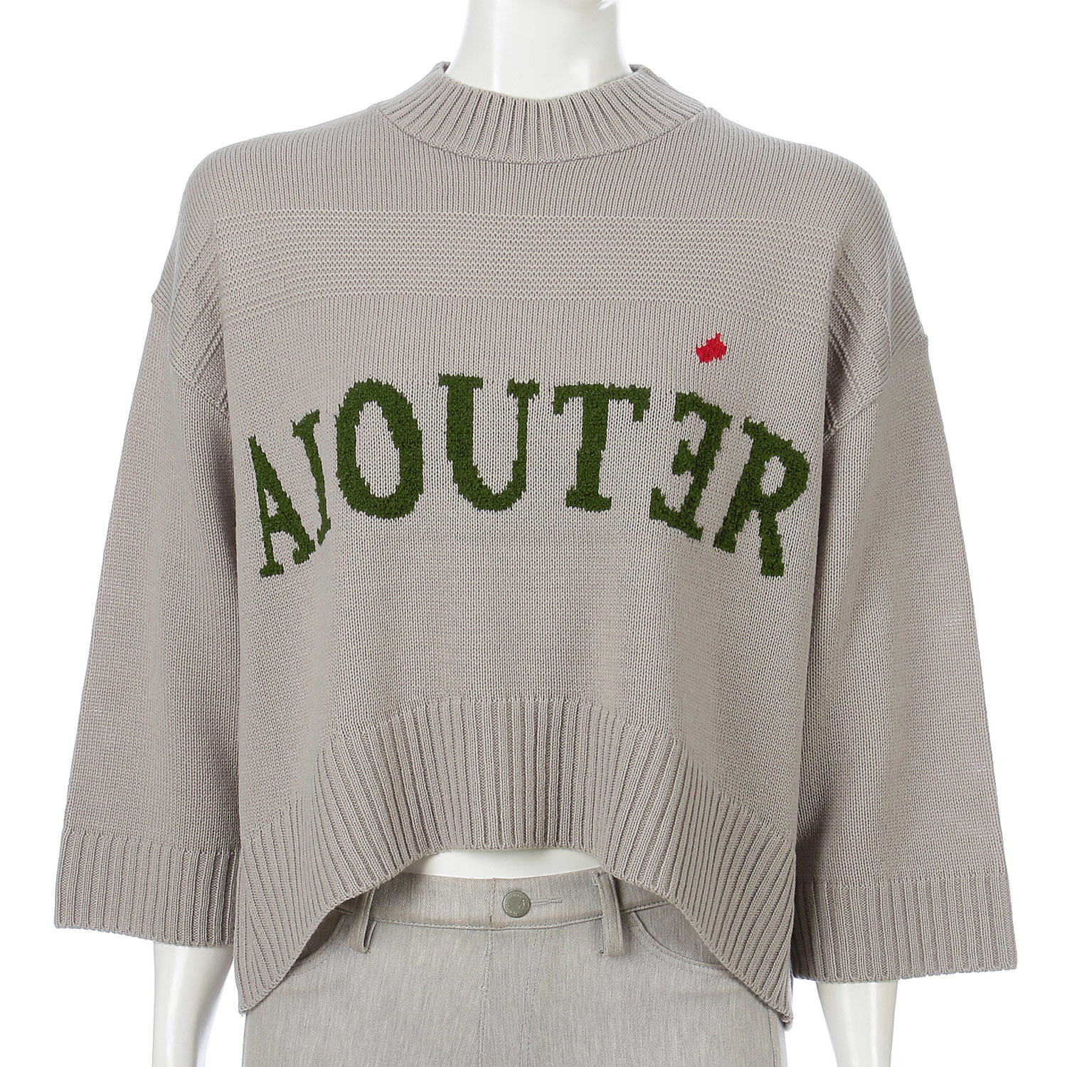 英字柄レイヤード - 画像2