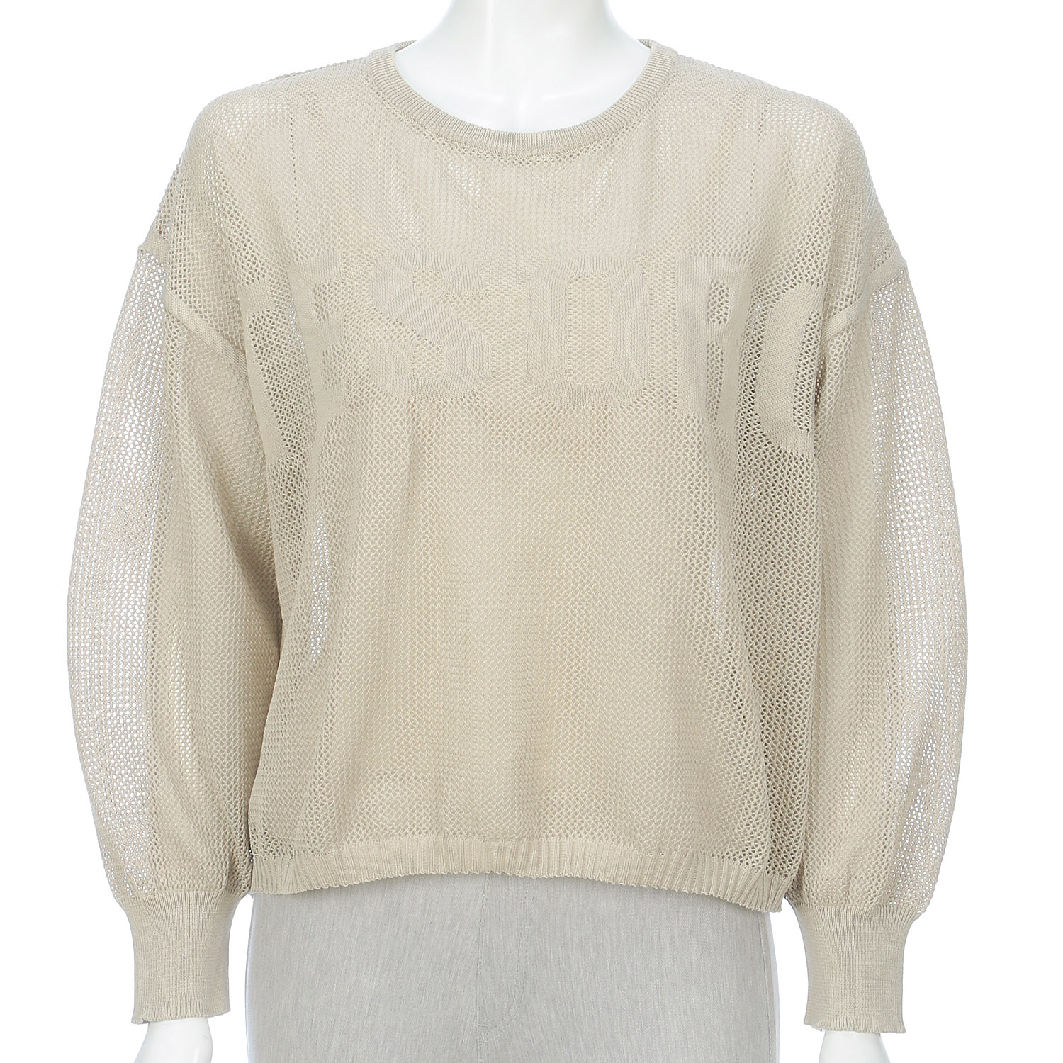 メッシュ英字柄レイヤード - 画像8