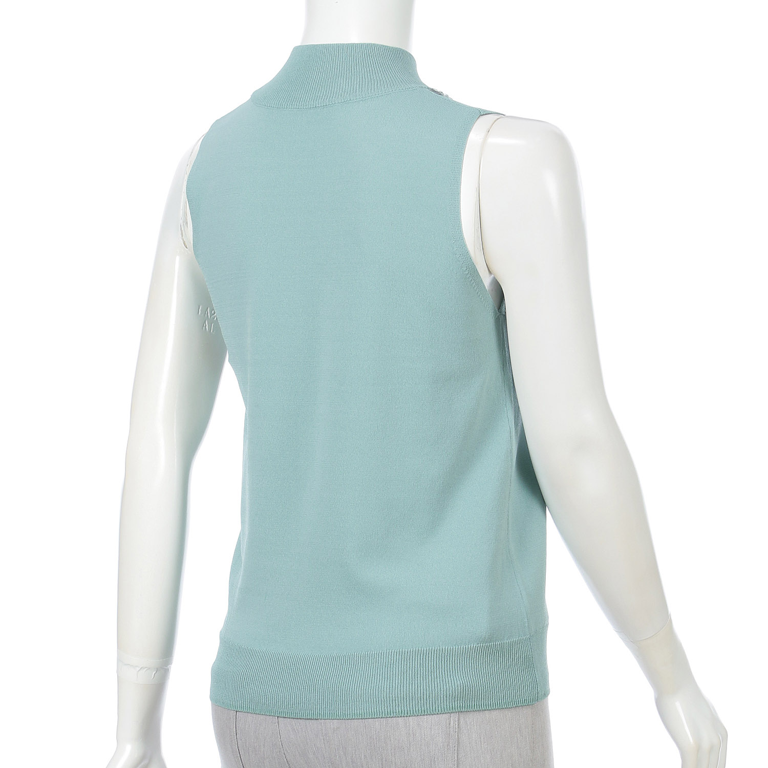 【Insta Live】ビジュー付きハイネックノースリーブニット - 画像9