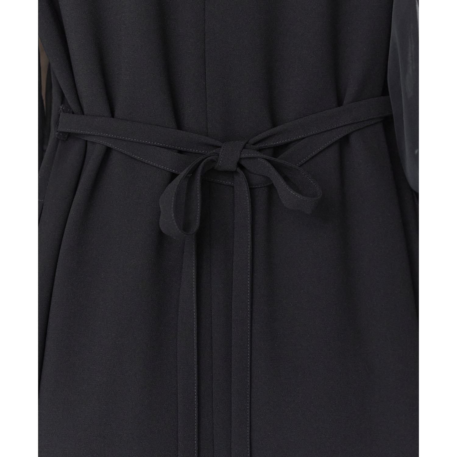 【お取り寄せ】PREFERIRボリュームシアースリーブAラインVネックドレス - 画像9