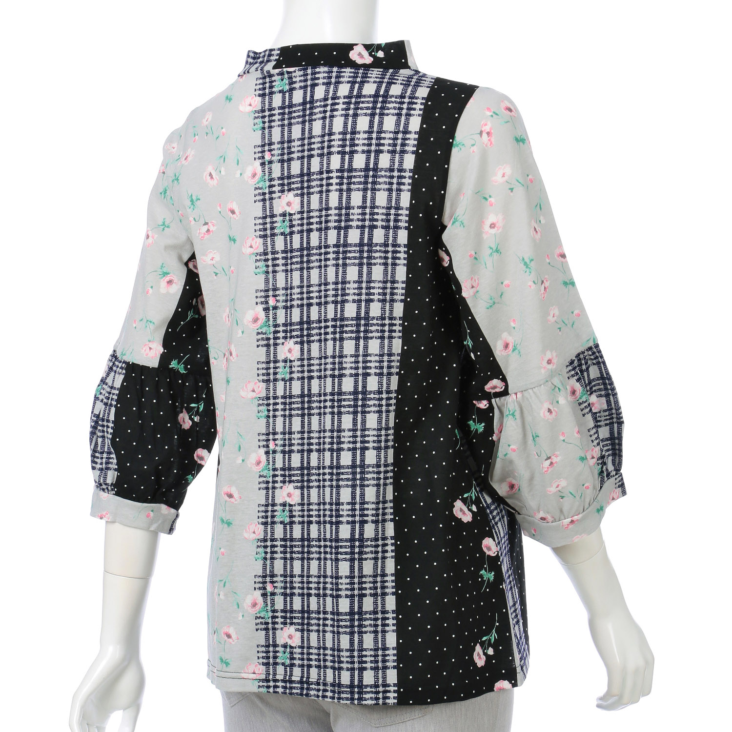 パッチワークプリントプルオーバー - 画像3