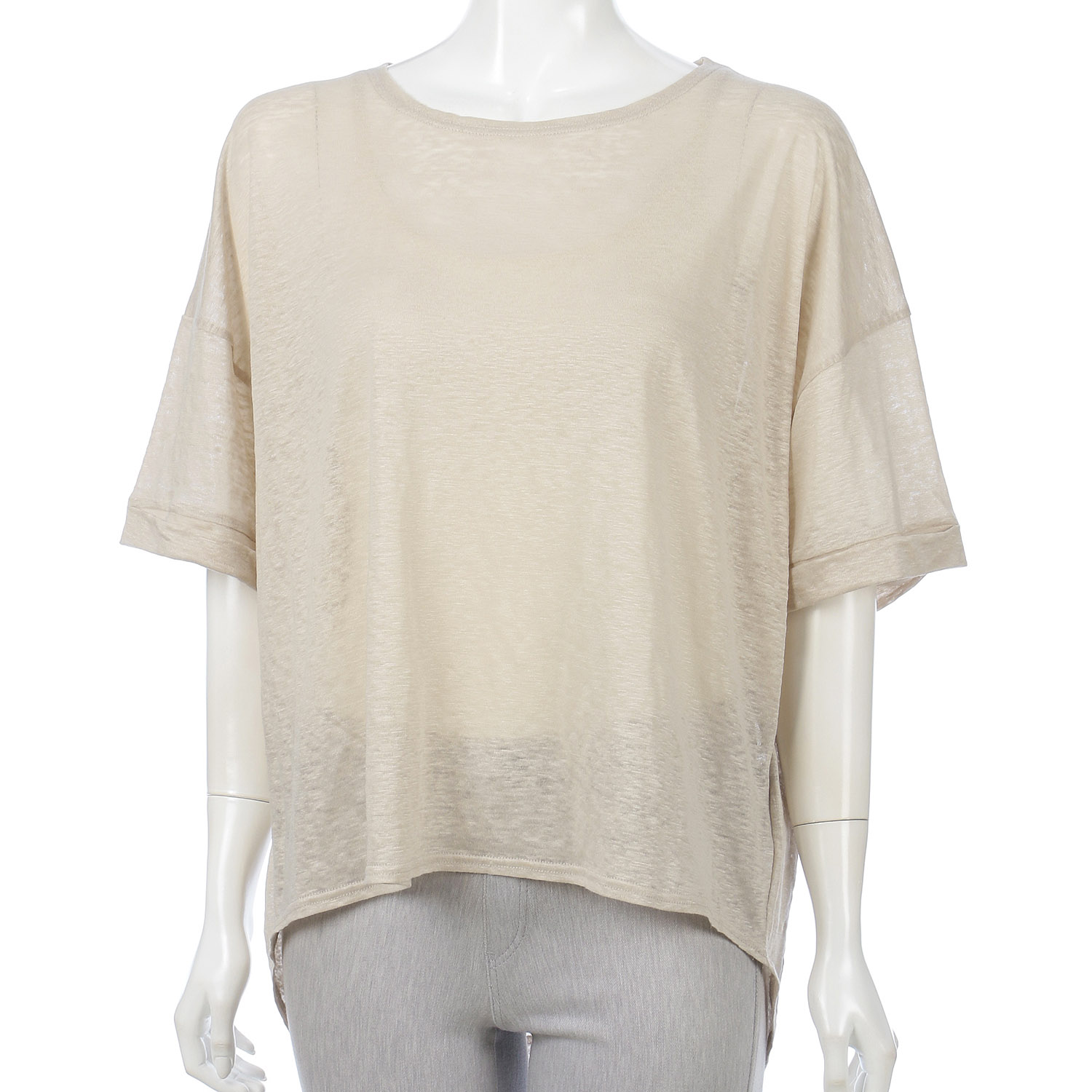 麻プルオーバー