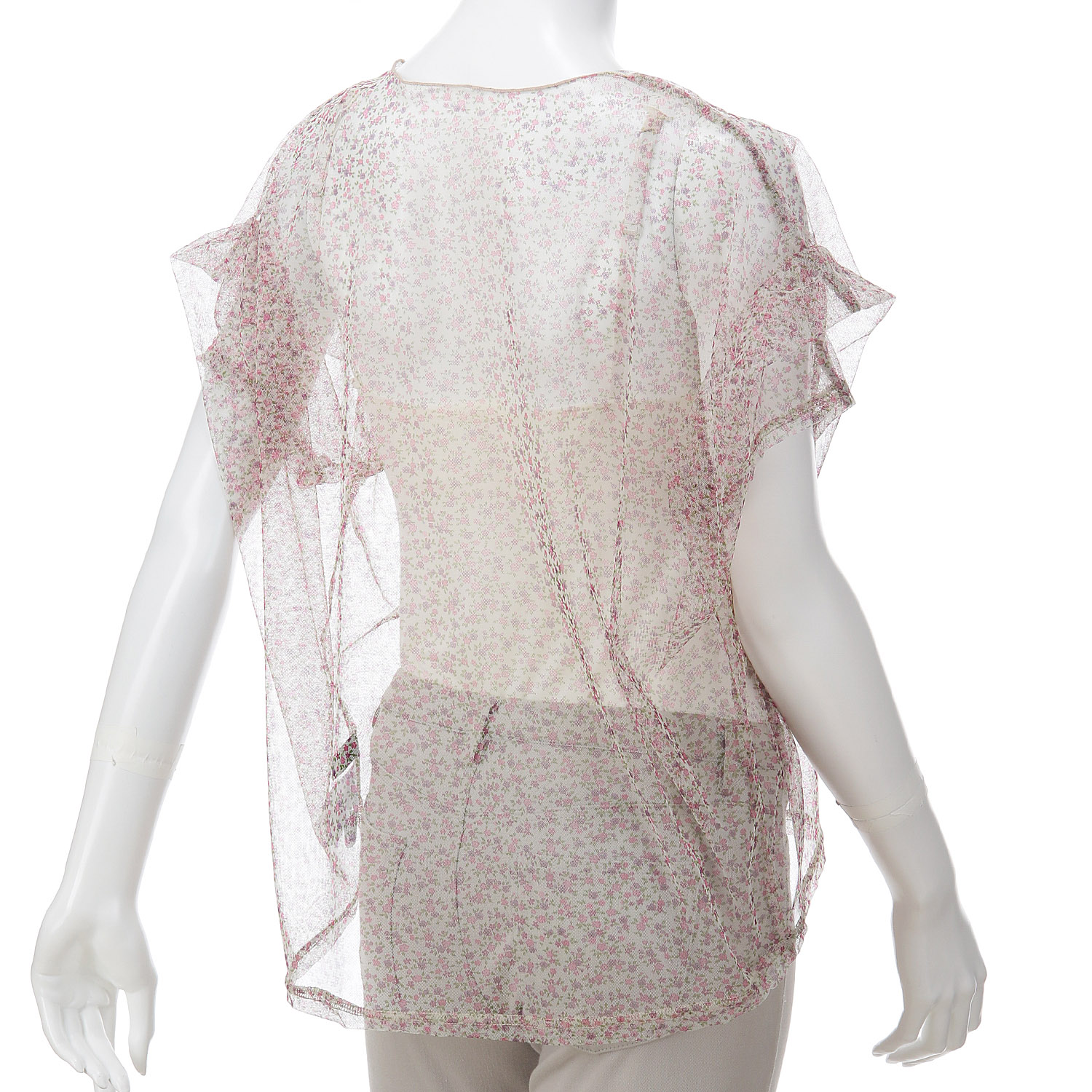 チュール小花袖タックプルオーバー - 画像2