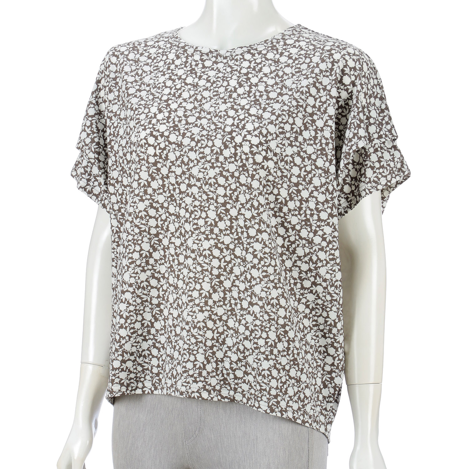 花袖タックプルオーバー - 画像3