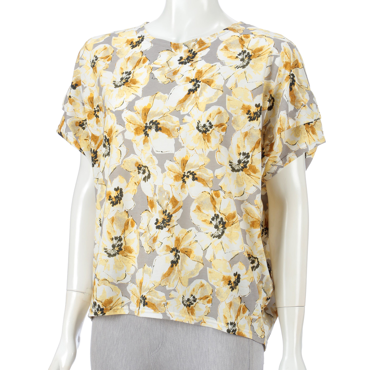 花袖タックプルオーバー - 画像3