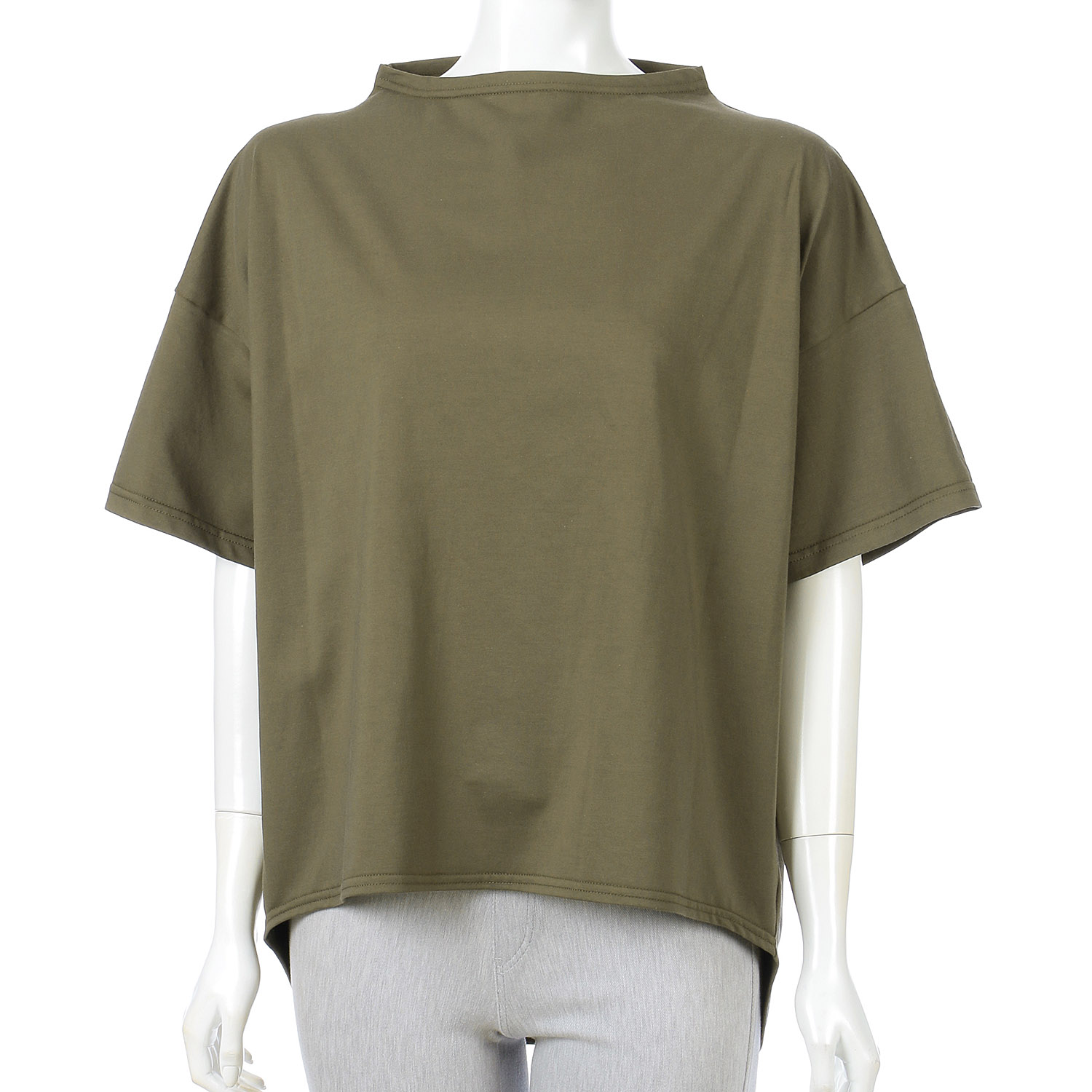 丸ボトルネックプルオーバー