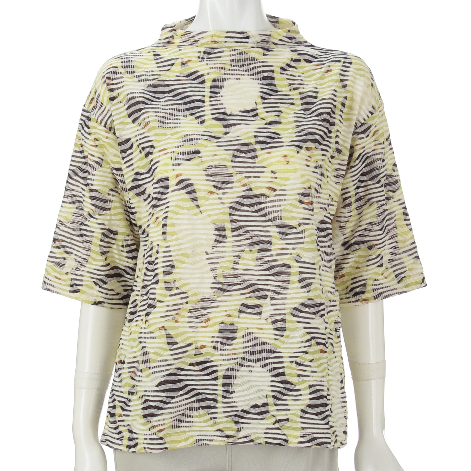 プリントジャガードカットソー - 画像1