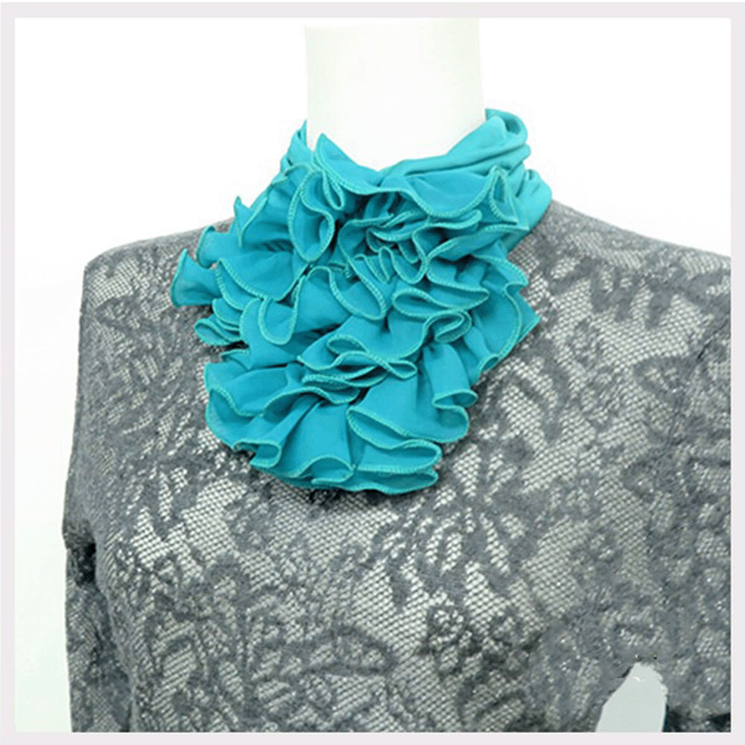 フリルネックカバー 無地