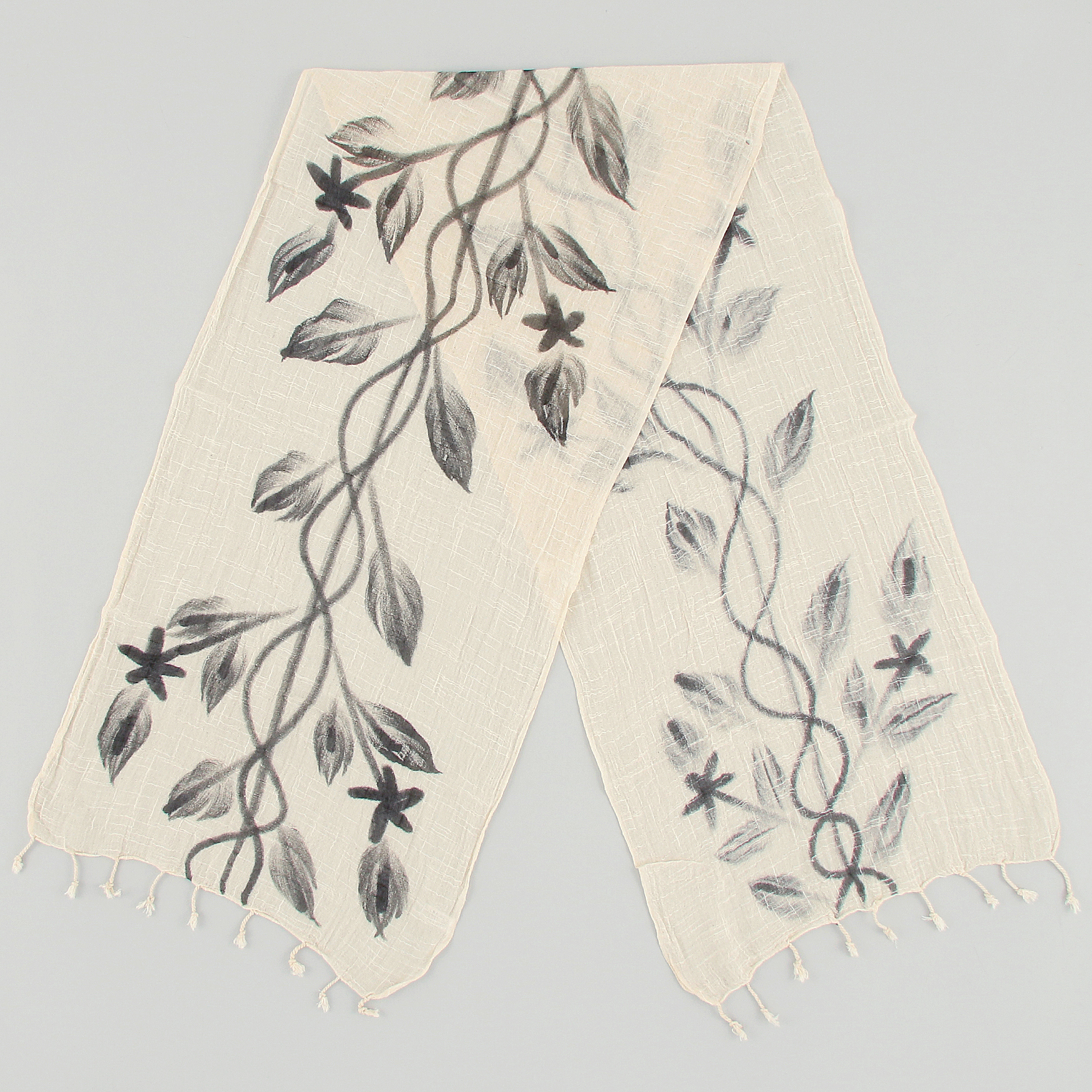 インド製 手書き風ストール - 画像2